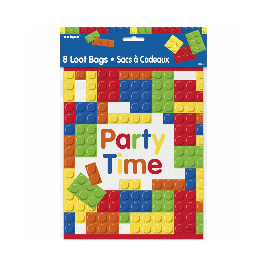 2 Unique Building Blocks Lolly/Treat Bags Pack of 8, 2 of 2