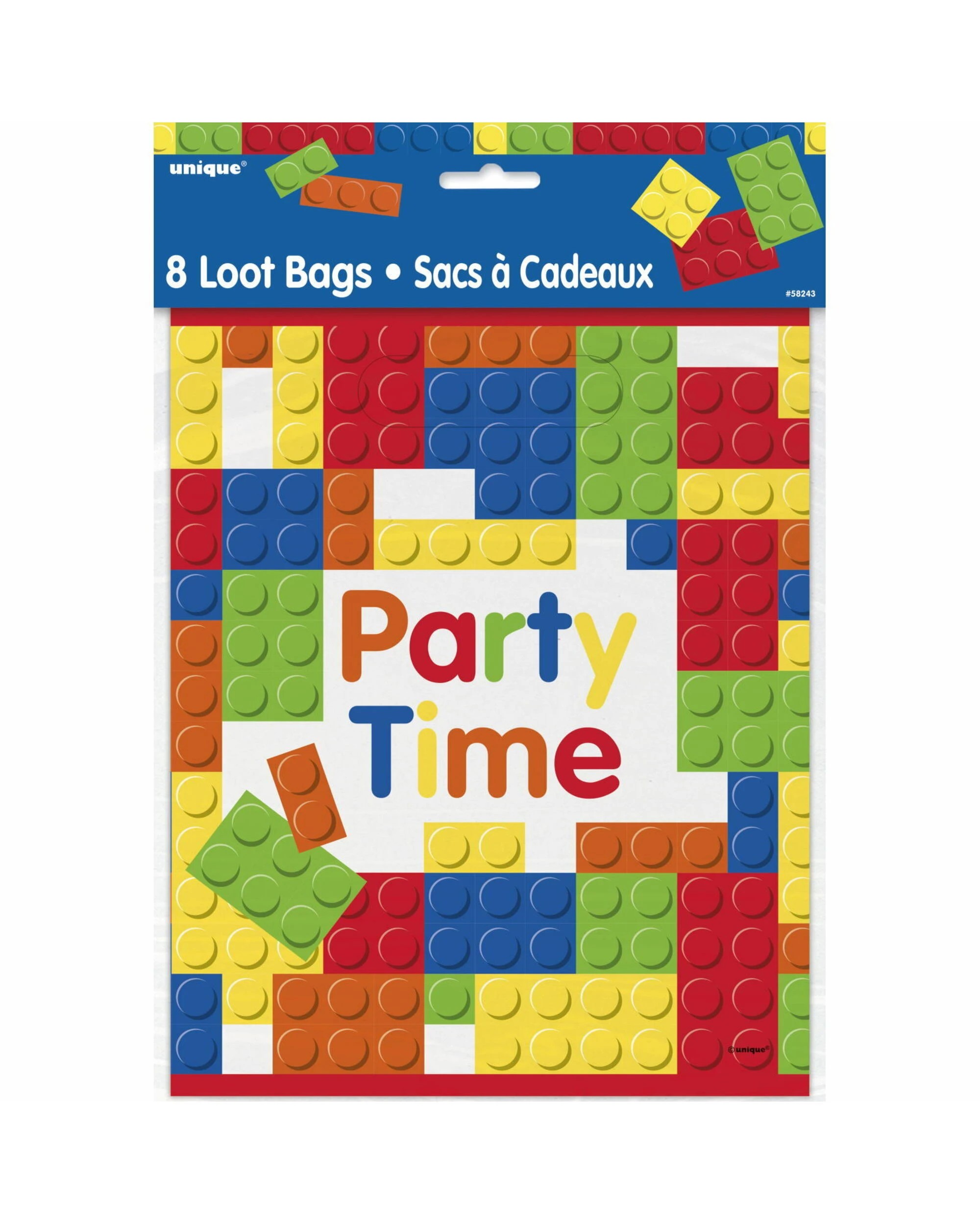 2 Unique Building Blocks Lolly/Treat Bags Pack of 8, 2 of 2