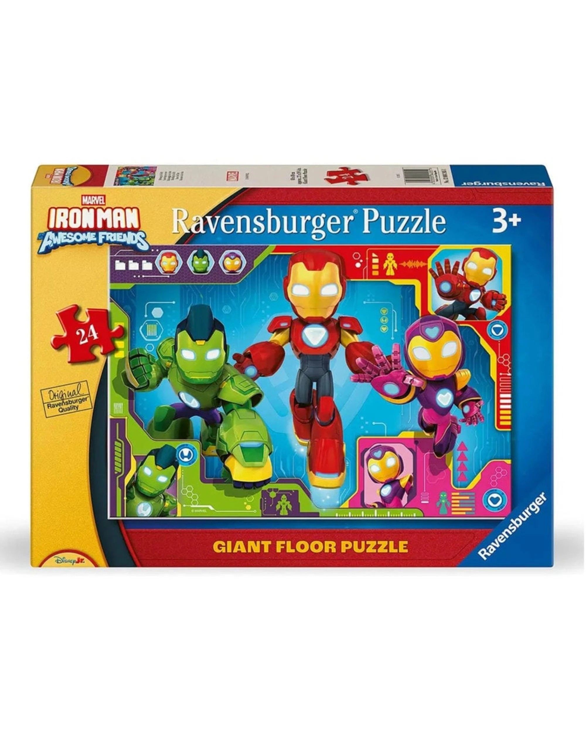 1 Ravensburger Marvel Iron Man and His Awesome Friends 24 Piece Large Floor Puzzle, 1 of 1