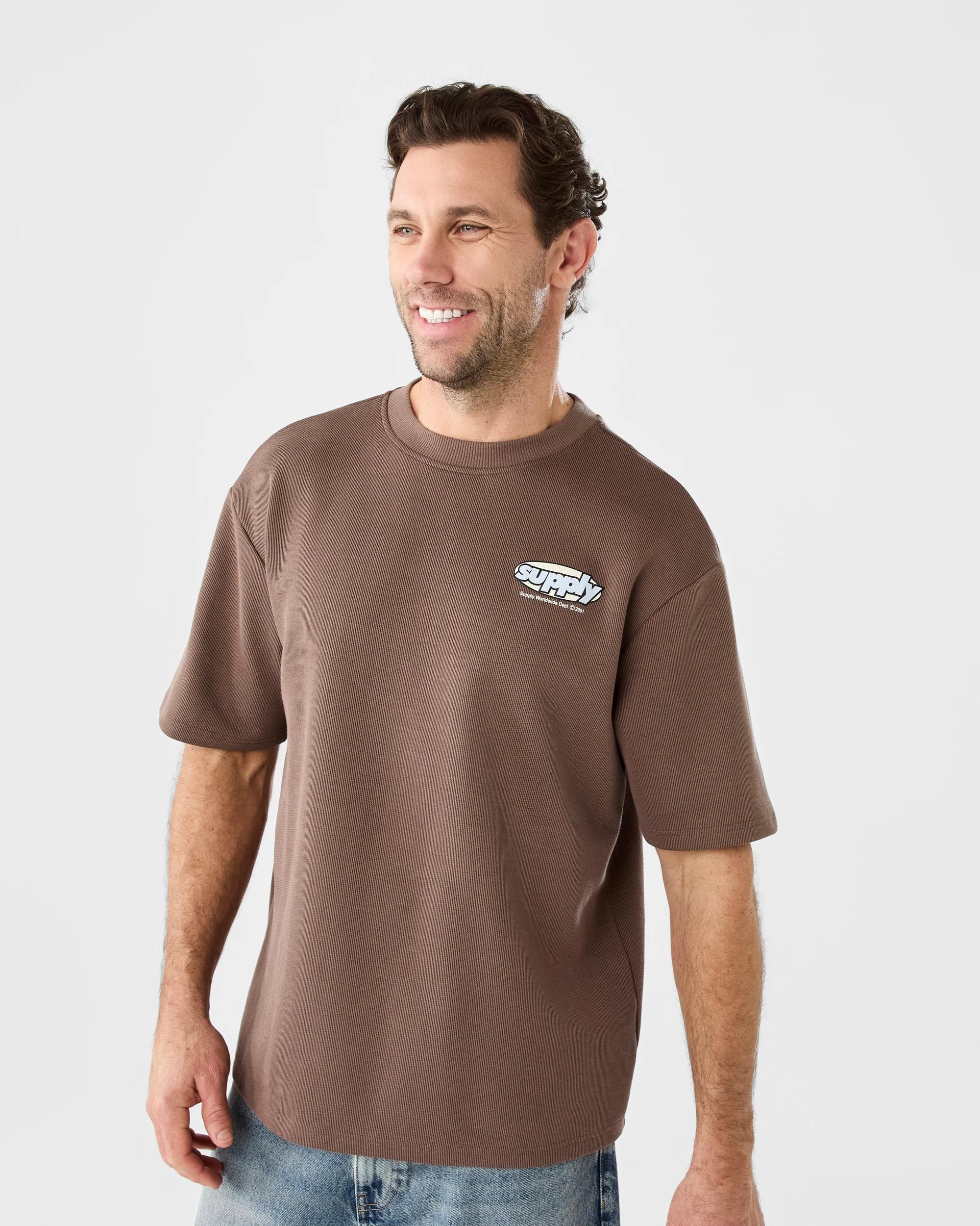 2 Textured Print T-shirt Brn Supply, 2 of 5