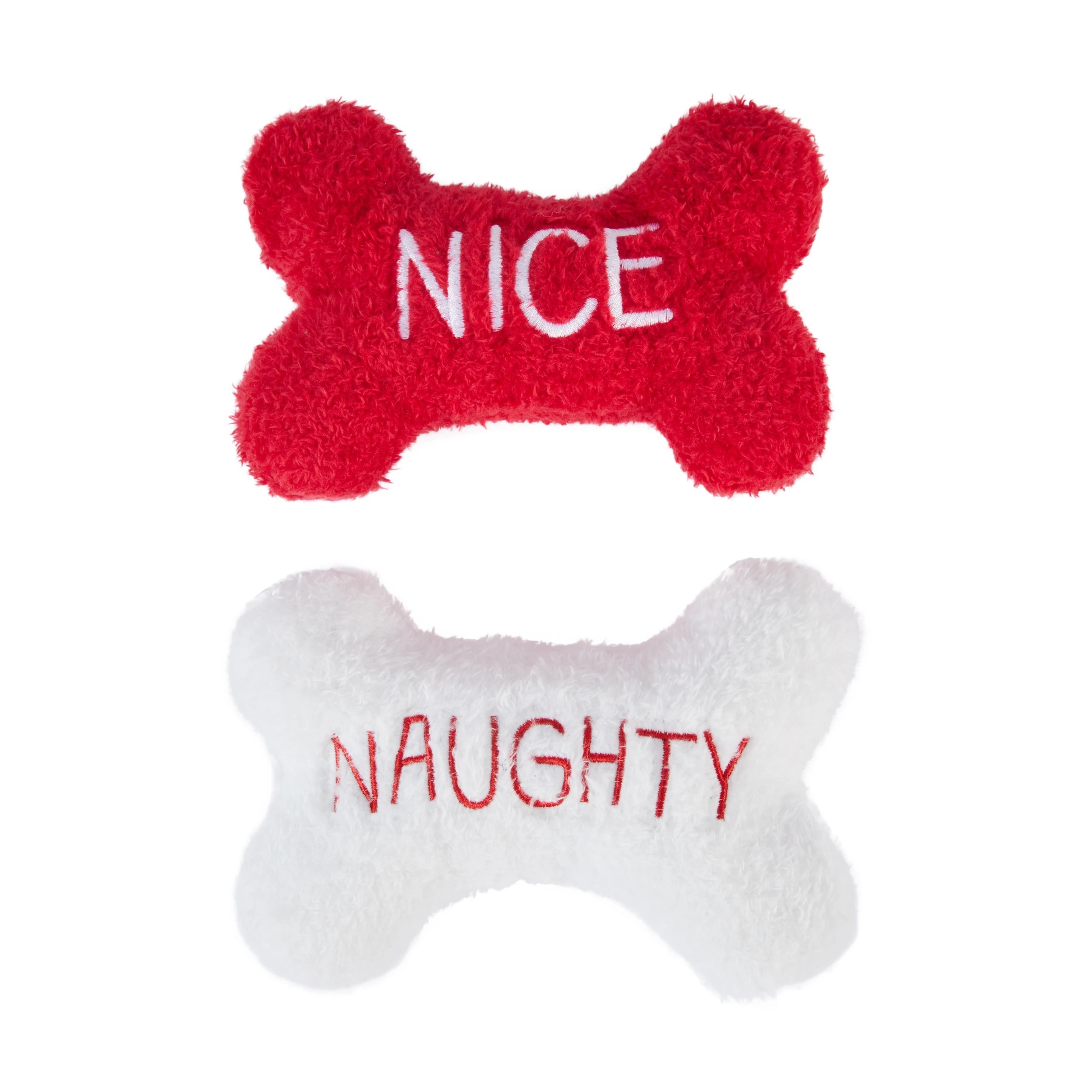 2 2 Pack Christmas Bone Pet Plush Toy, 2 of 6