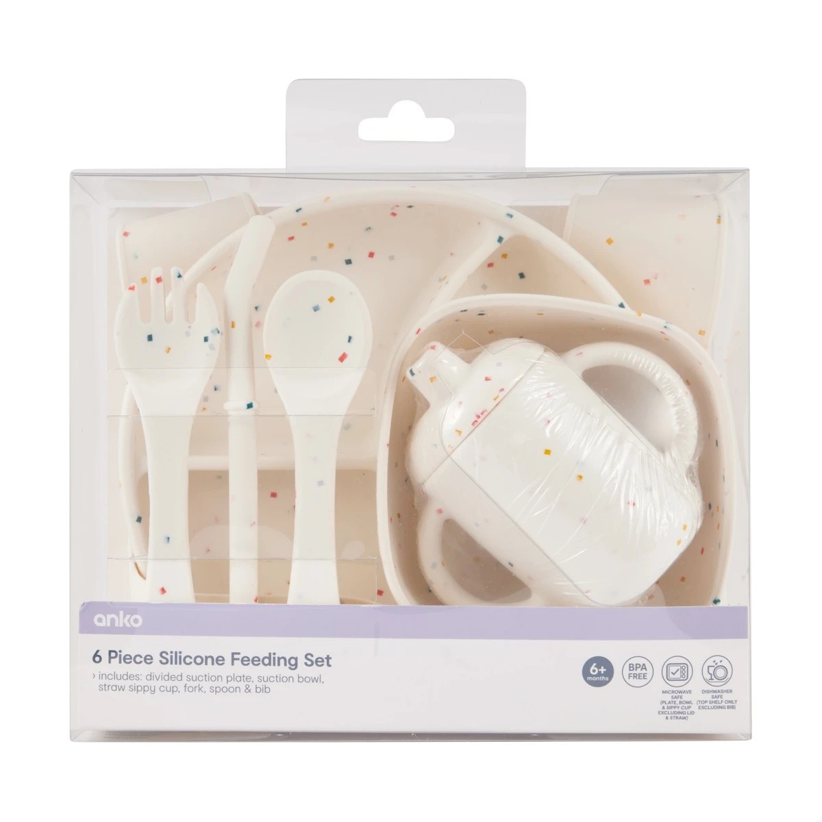 9 6 Piece Silicone Feeding Set, 9 of 9