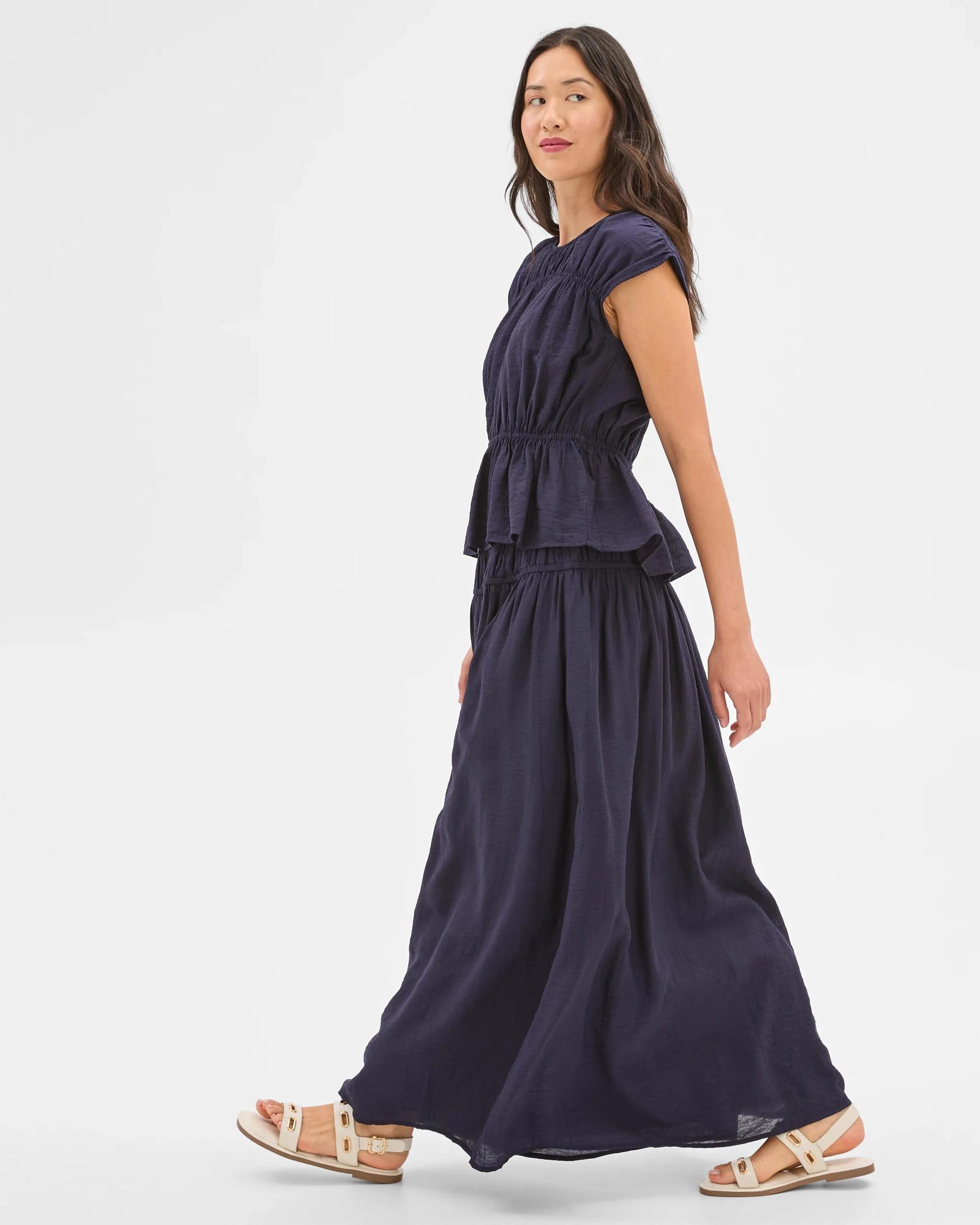 3 Crinkle Maxi Skirt - Preview OXFORD, 3 of 5