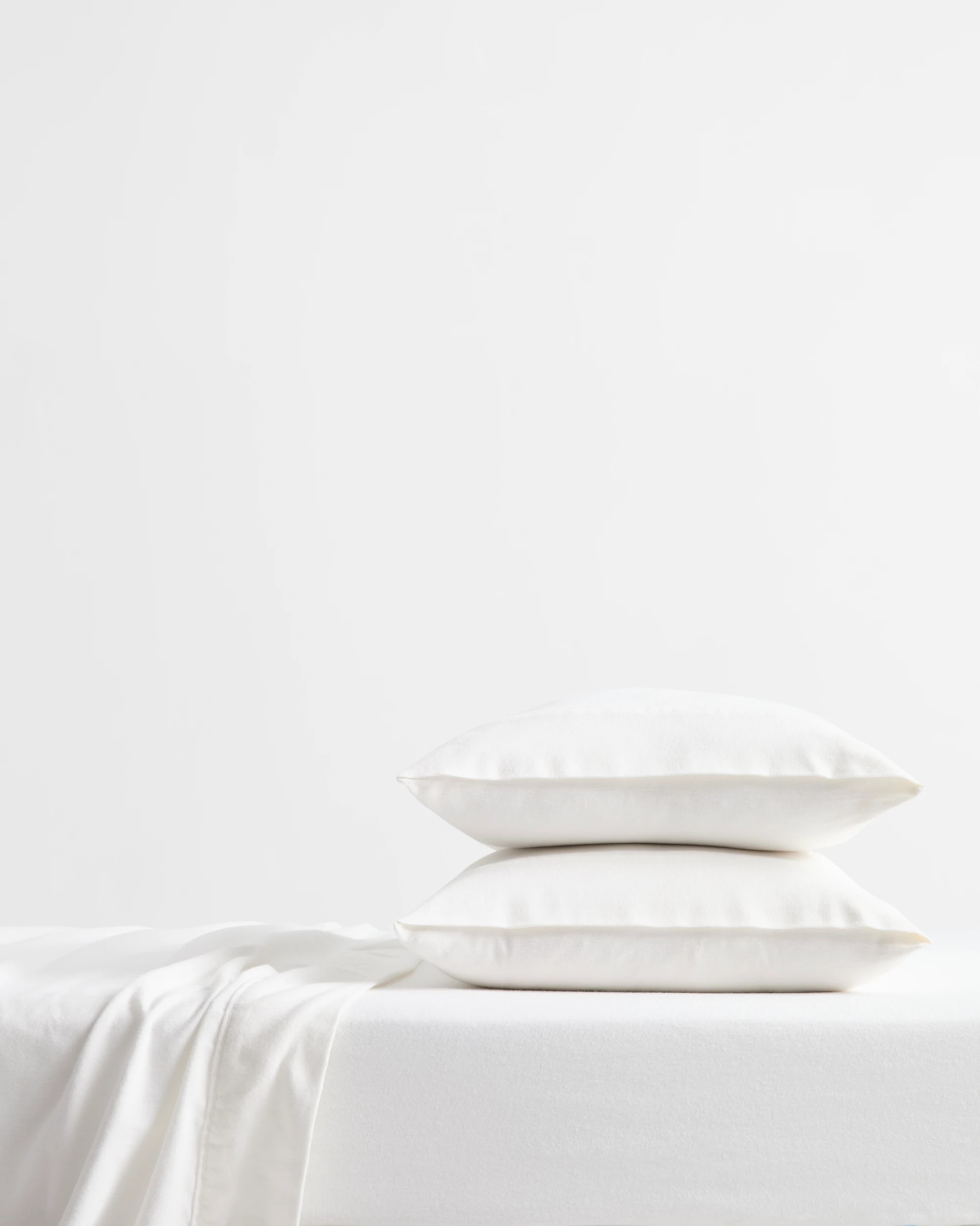 1 Target Kai Flannelette Sheet Set - Queen Bed - White, 1 of 4