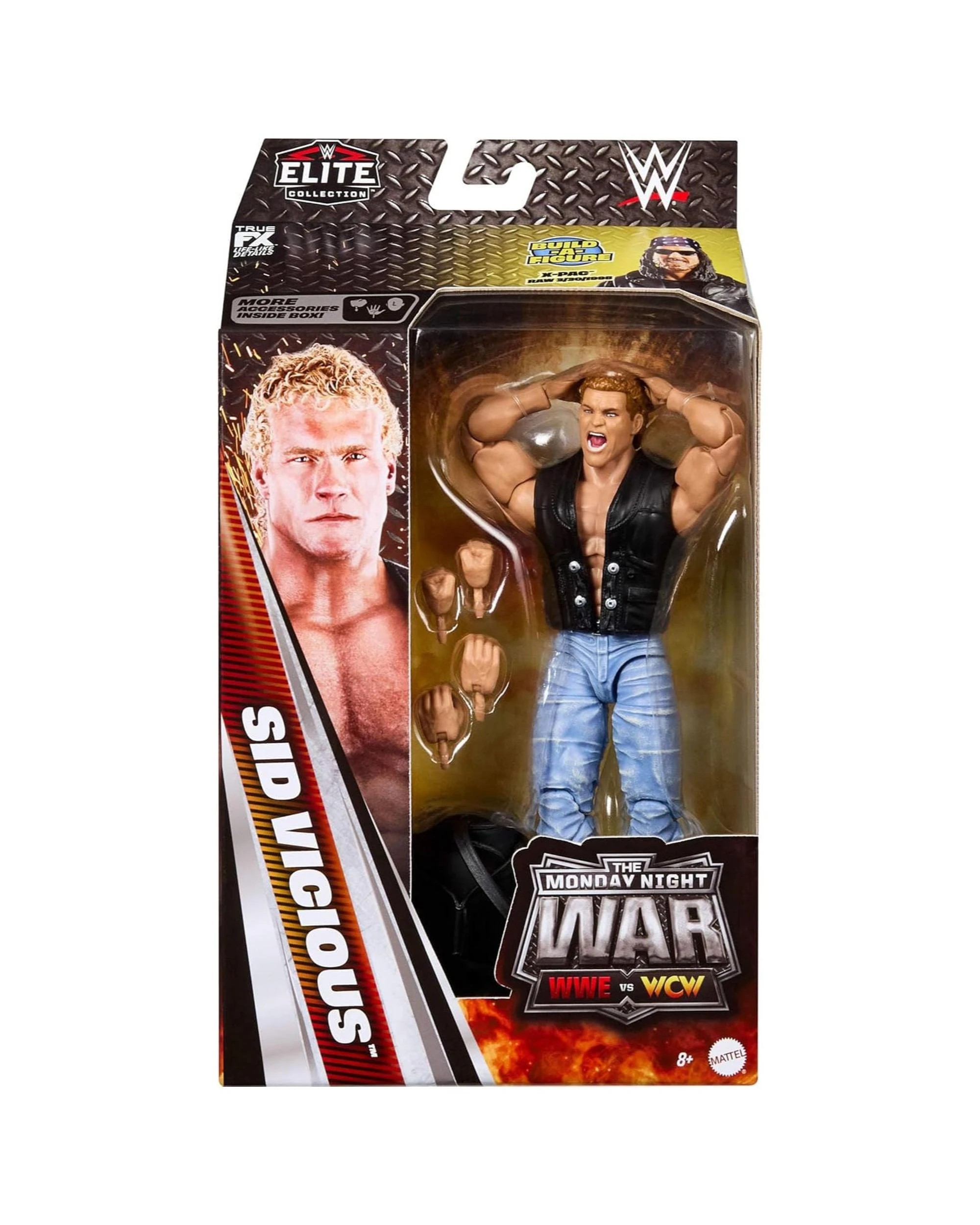 1 WWE Elite Collection The Monday Night War WWE vs WCW Sid Vicious Action Figure, 1 of 5