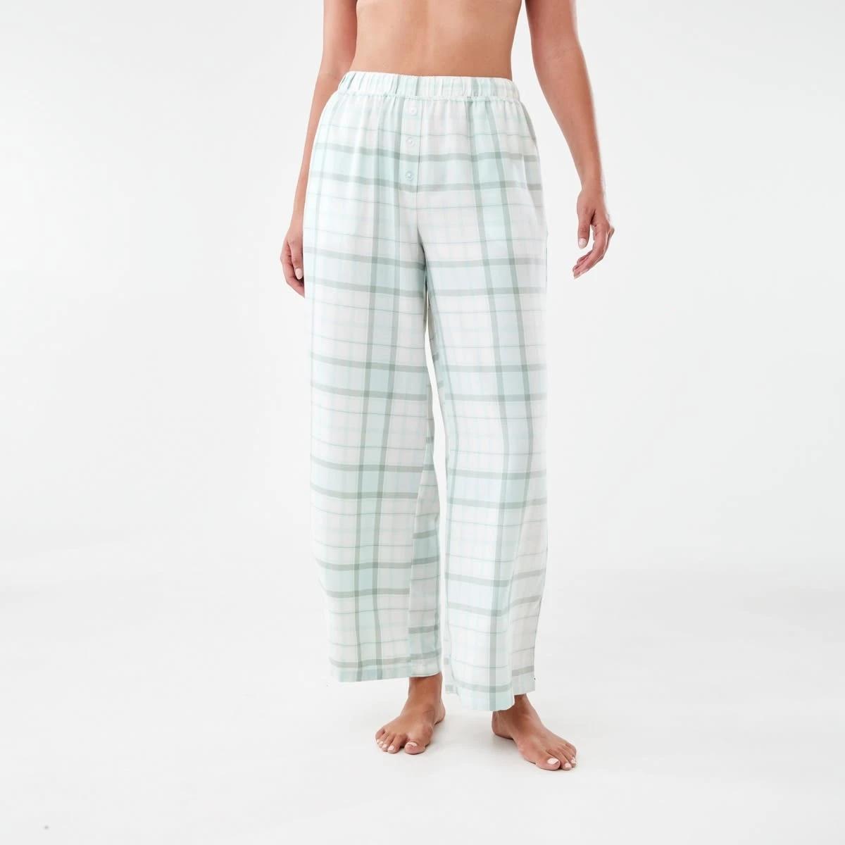 1 Boyfriend Flannel Pants Opal Chk, 1 of 5