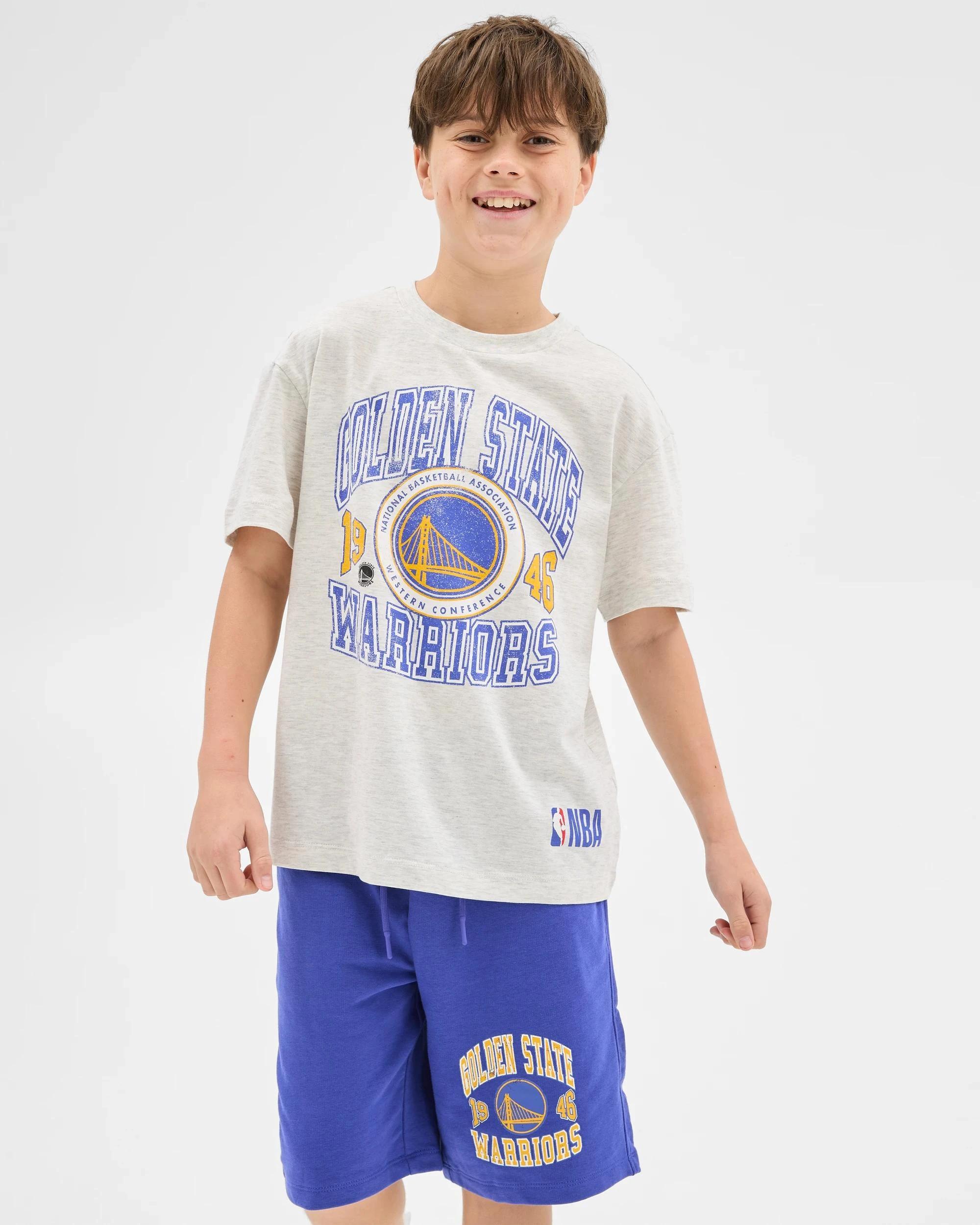 2 Australian Cotton Blend NBA Shorts GOLDEN STATE WARRIORS, 2 of 5