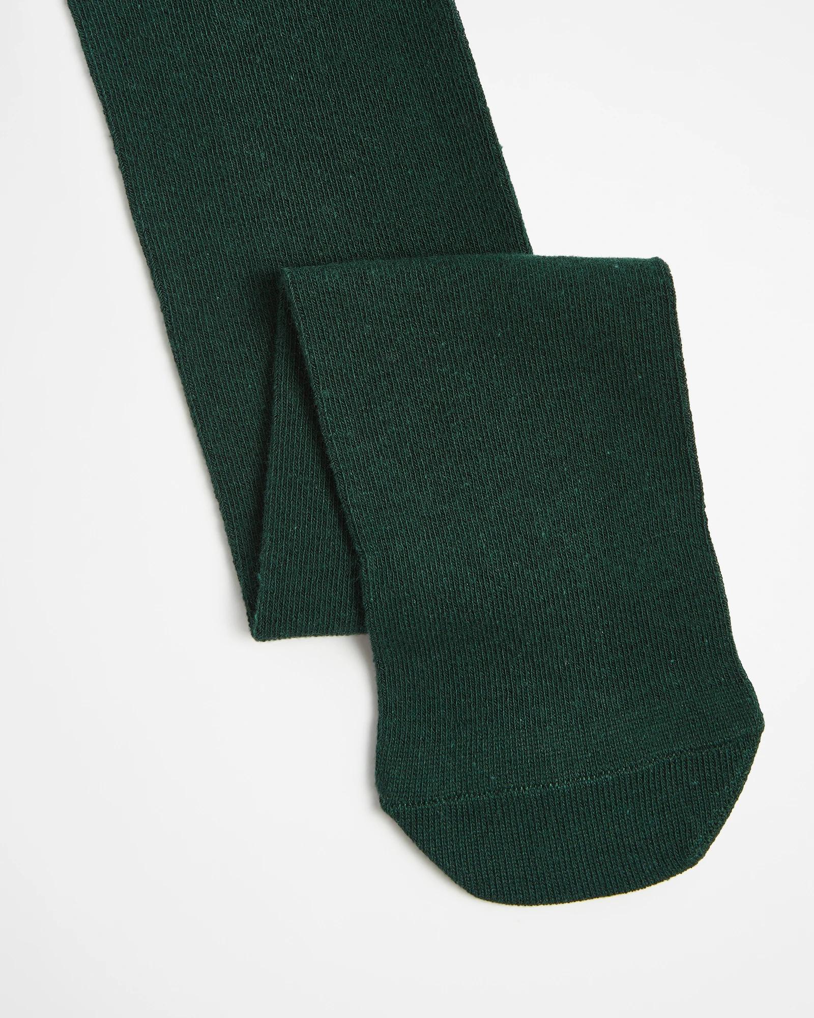 2 School Maxx Girls Tights 2 Pack GREEN, 2 of 3