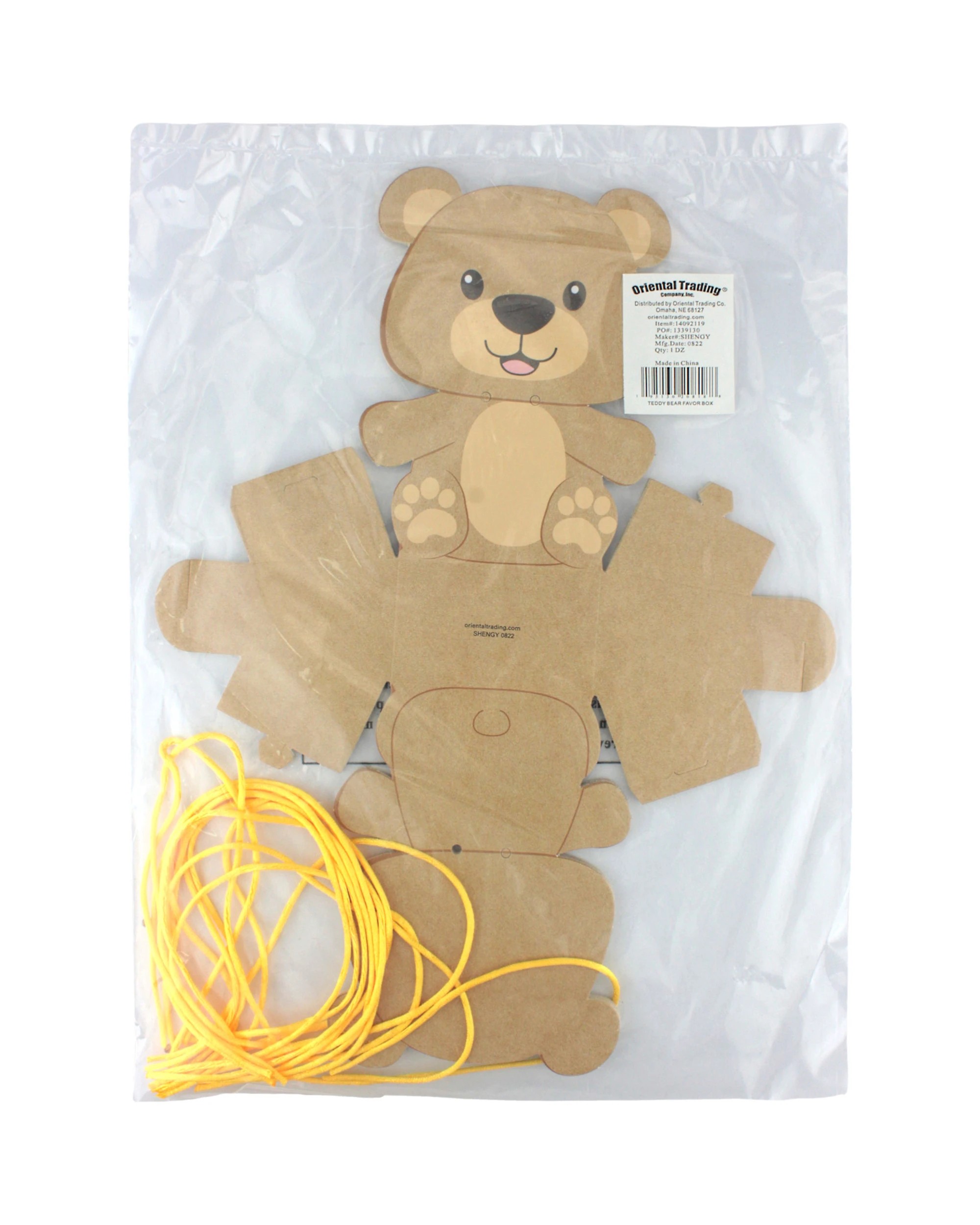 4 Partyrama Teddy Bear Lolly/Treat Boxes Pack of 12, 4 of 4