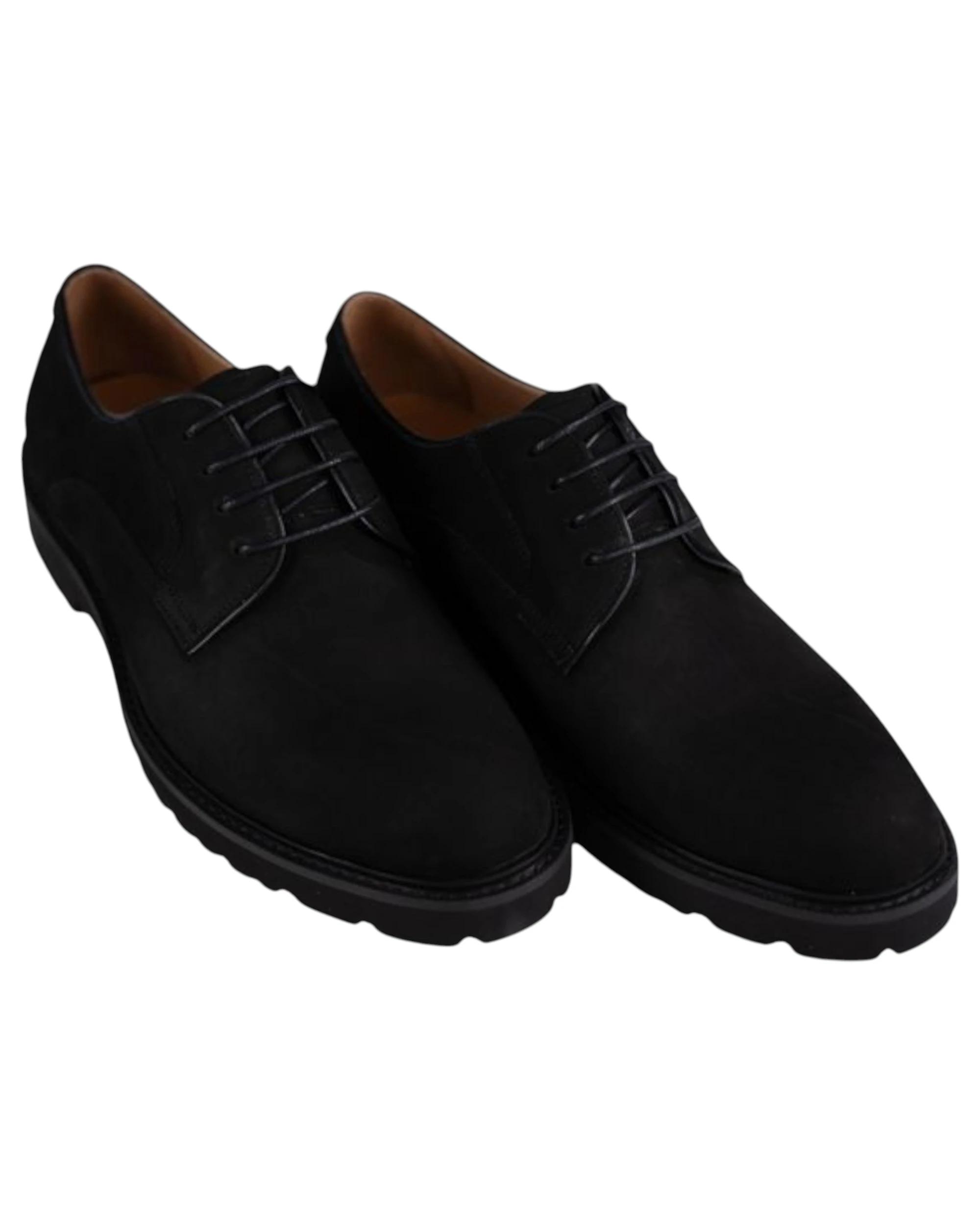 2 Batsanis Mens Bowry Lace Up Work Formal Shoes BLACK, 2 of 4