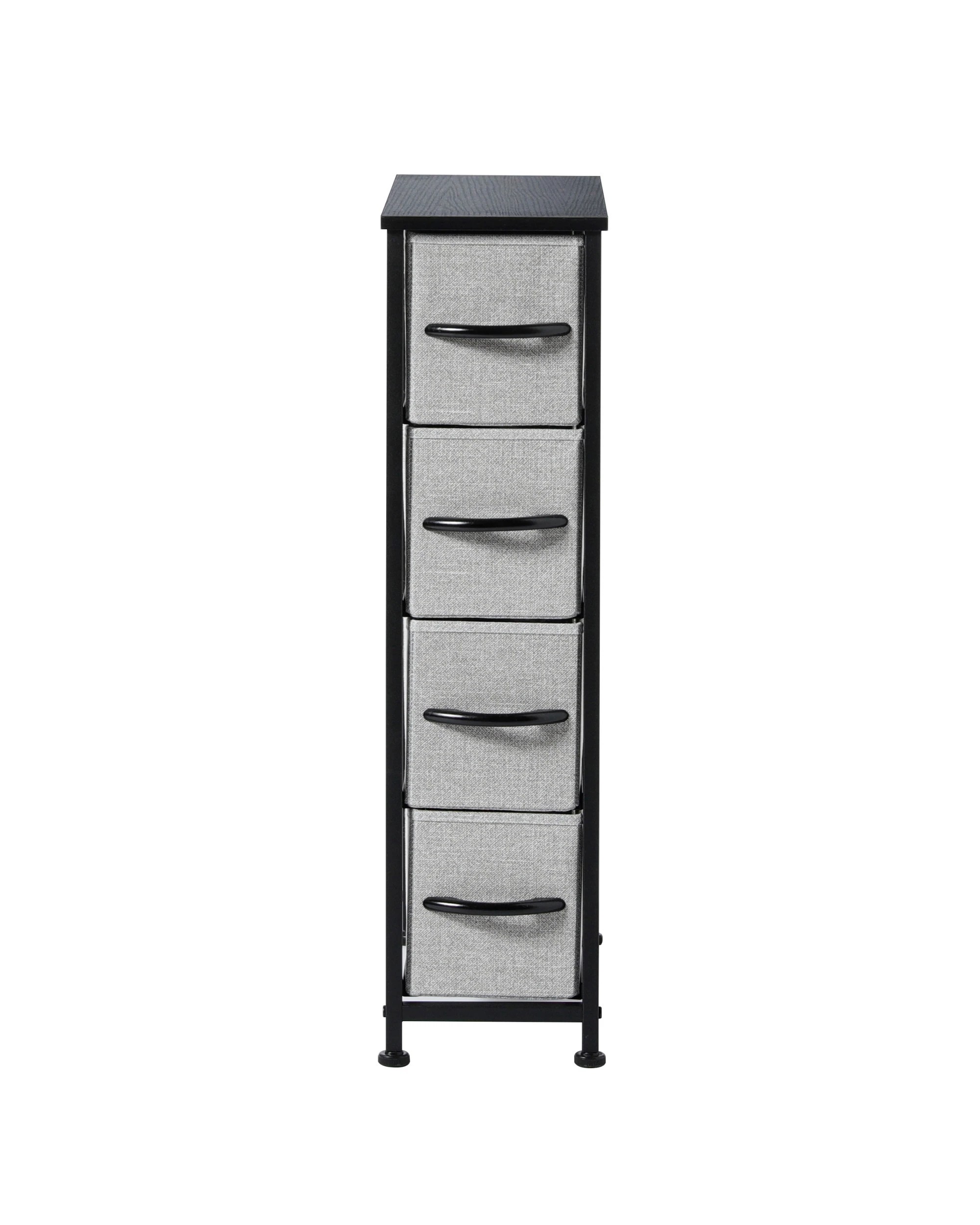 3 Sherwood Luna 4 Drawer Fabric Tallboy - Grey, 3 of 9