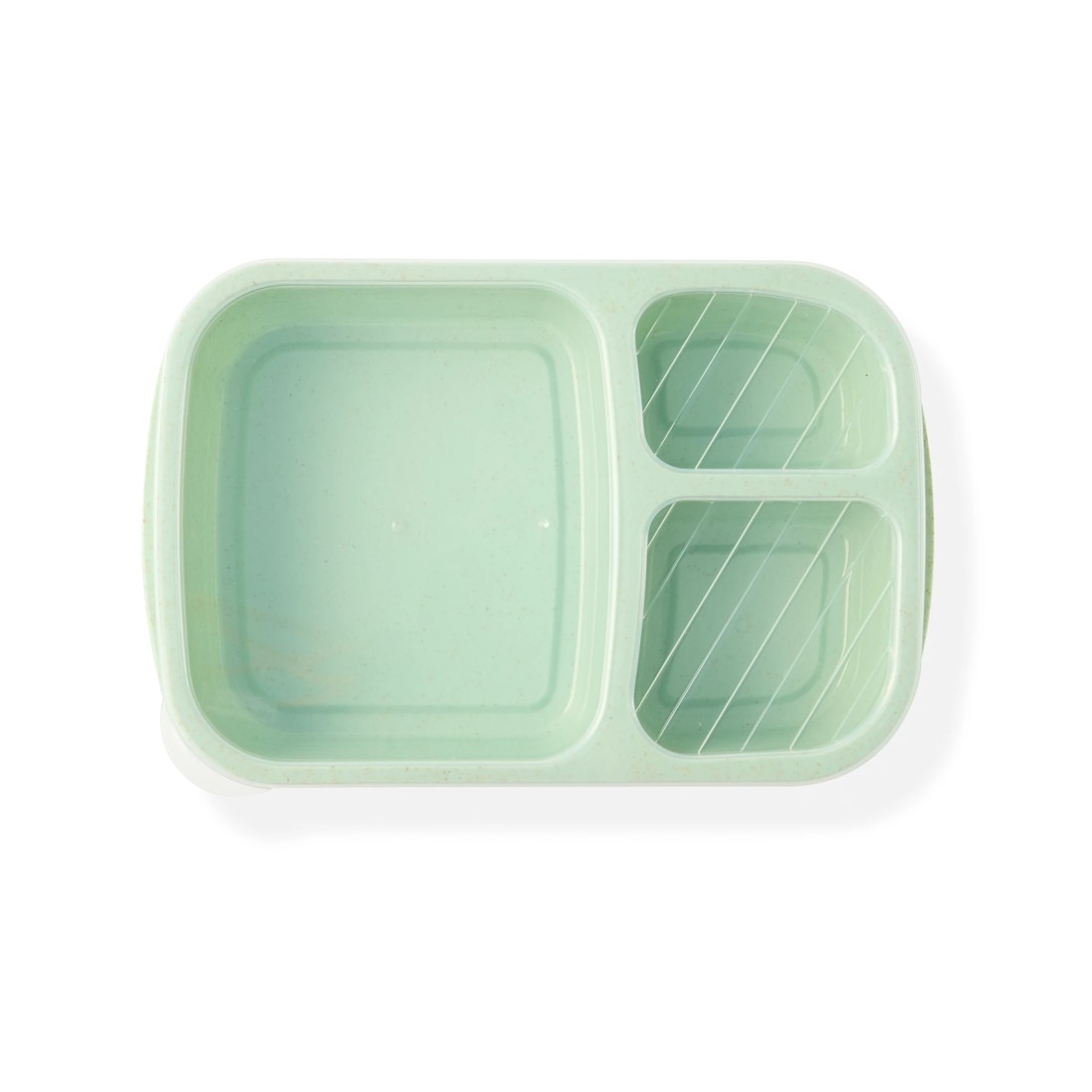 6 Sage Wheat Straw 3 Section Container, 6 of 7