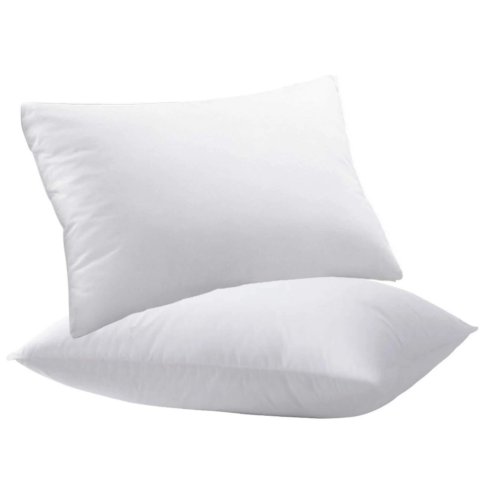 1 Starry Eucalypt 2x Microfibre Pillows Hotel Quality Twin Pack Soft Bed - White, 1 of 6