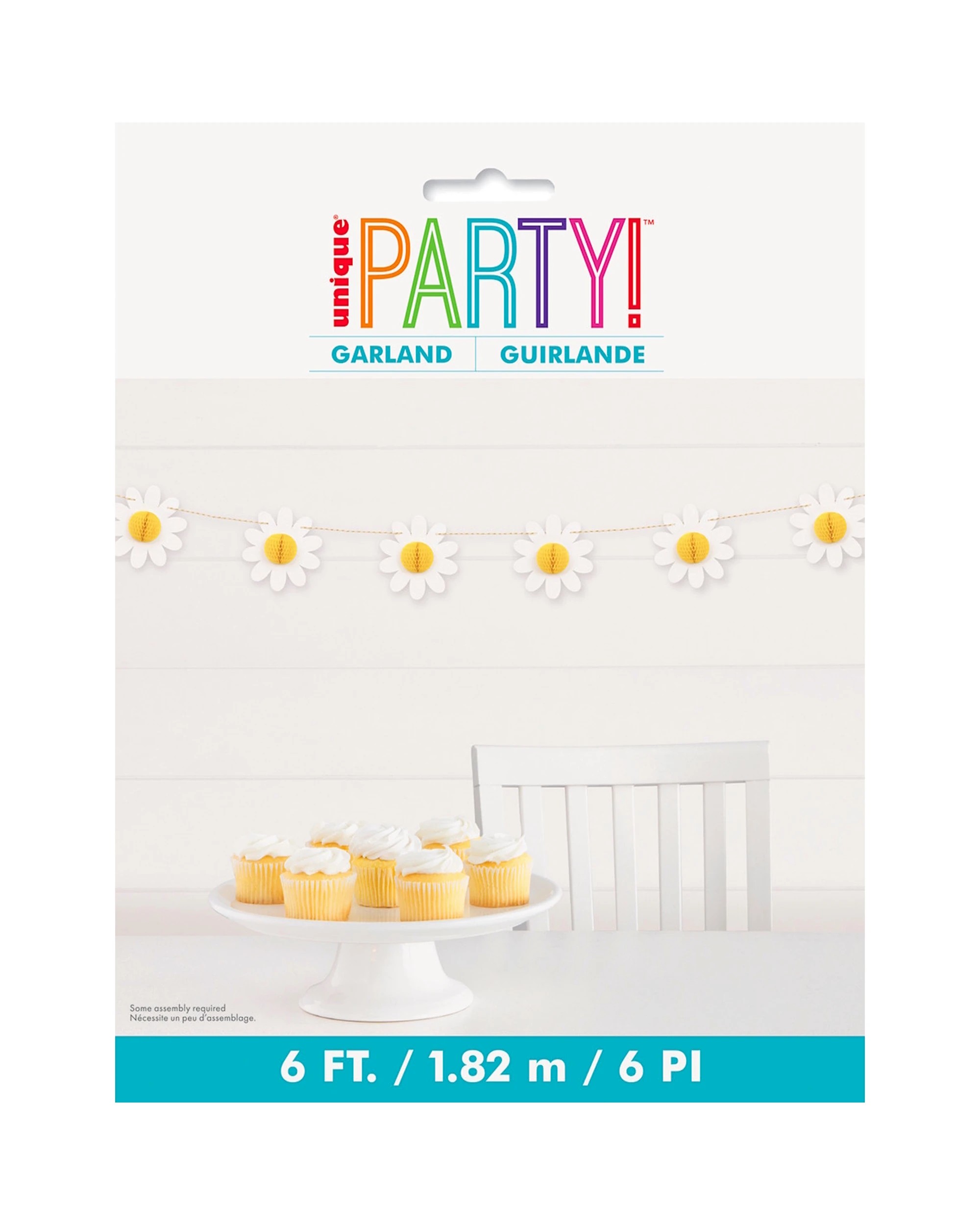 2 Unique Daisy Honeycomb Garland Banner - Multi, 2 of 2