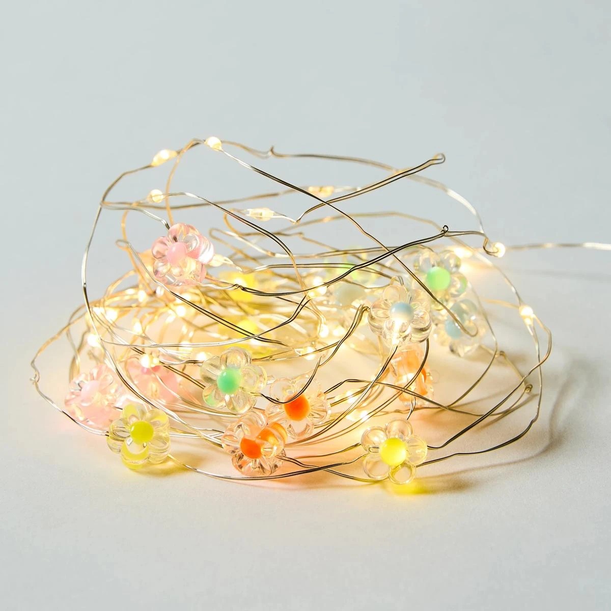 2 Mini Flower Wire Lights, 2 of 9