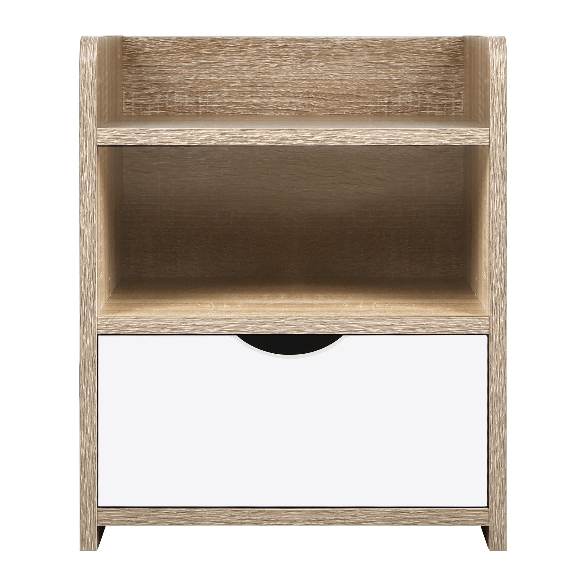 2 Alfordson Bedside Table Nightstand Storage Cabinet Side End Drawers - Oak, 2 of 10