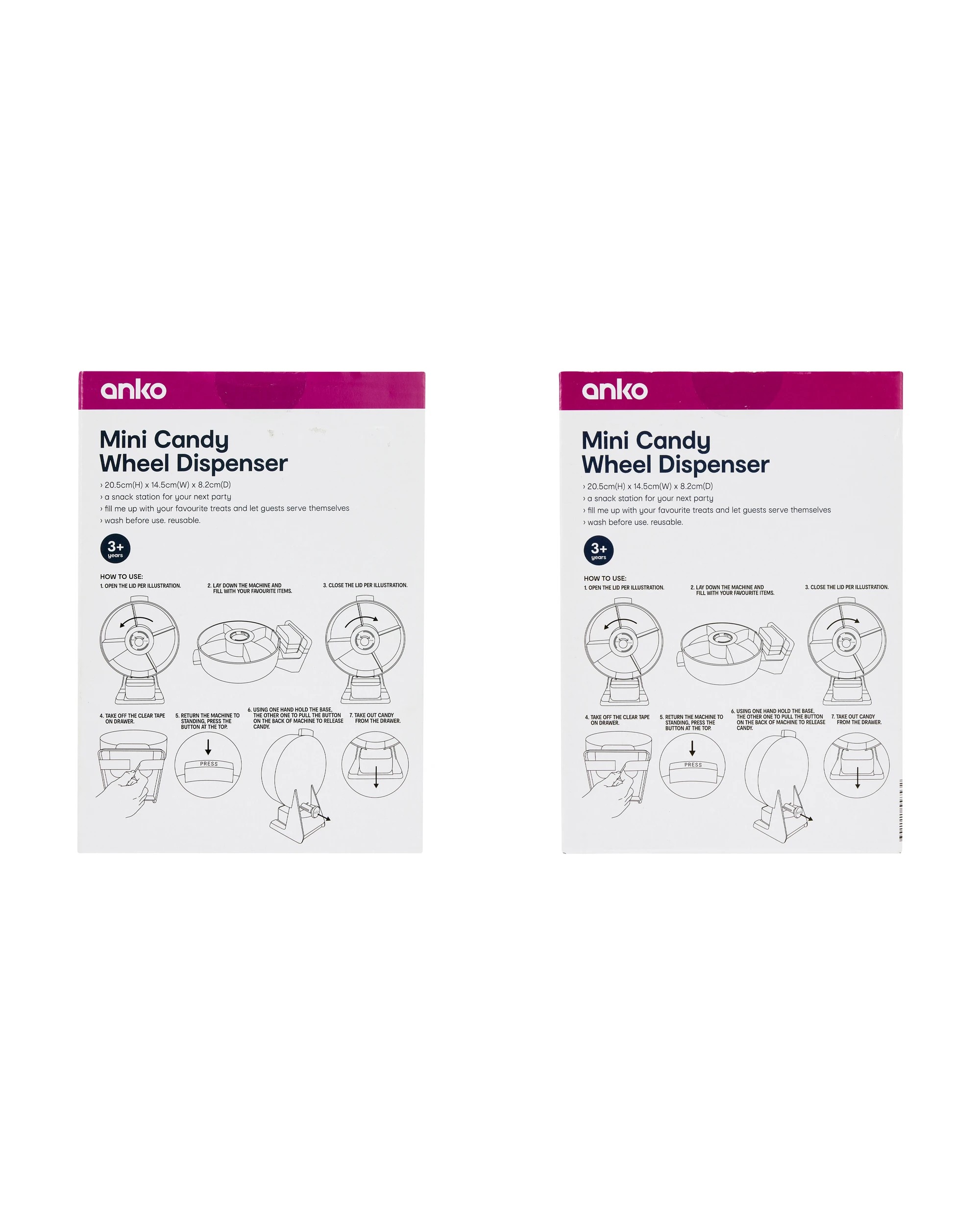 10 Mini Candy Wheel Dispenser - Assorted, 10 of 10