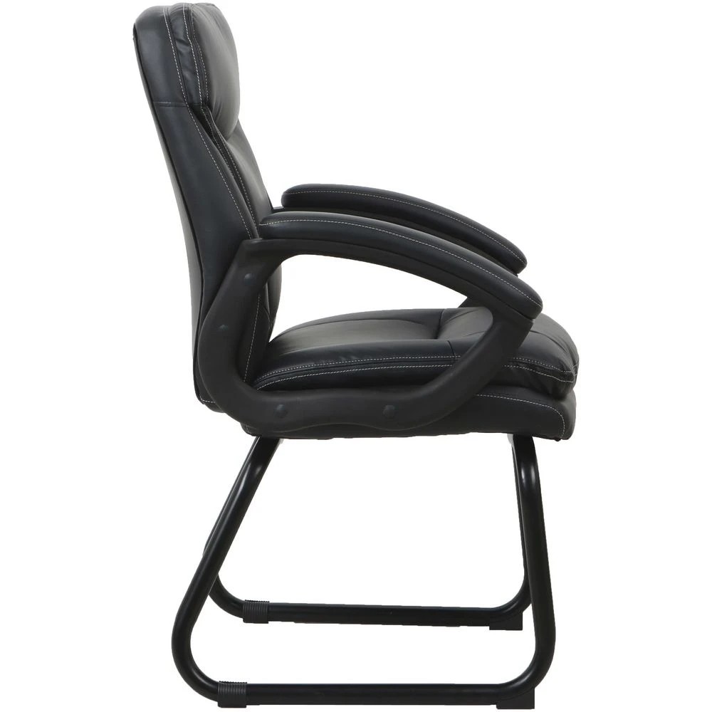 3 J.Burrows Hilton Visitor Chair Sled Base Black Visitor Chairs and Stools, 3 of 10