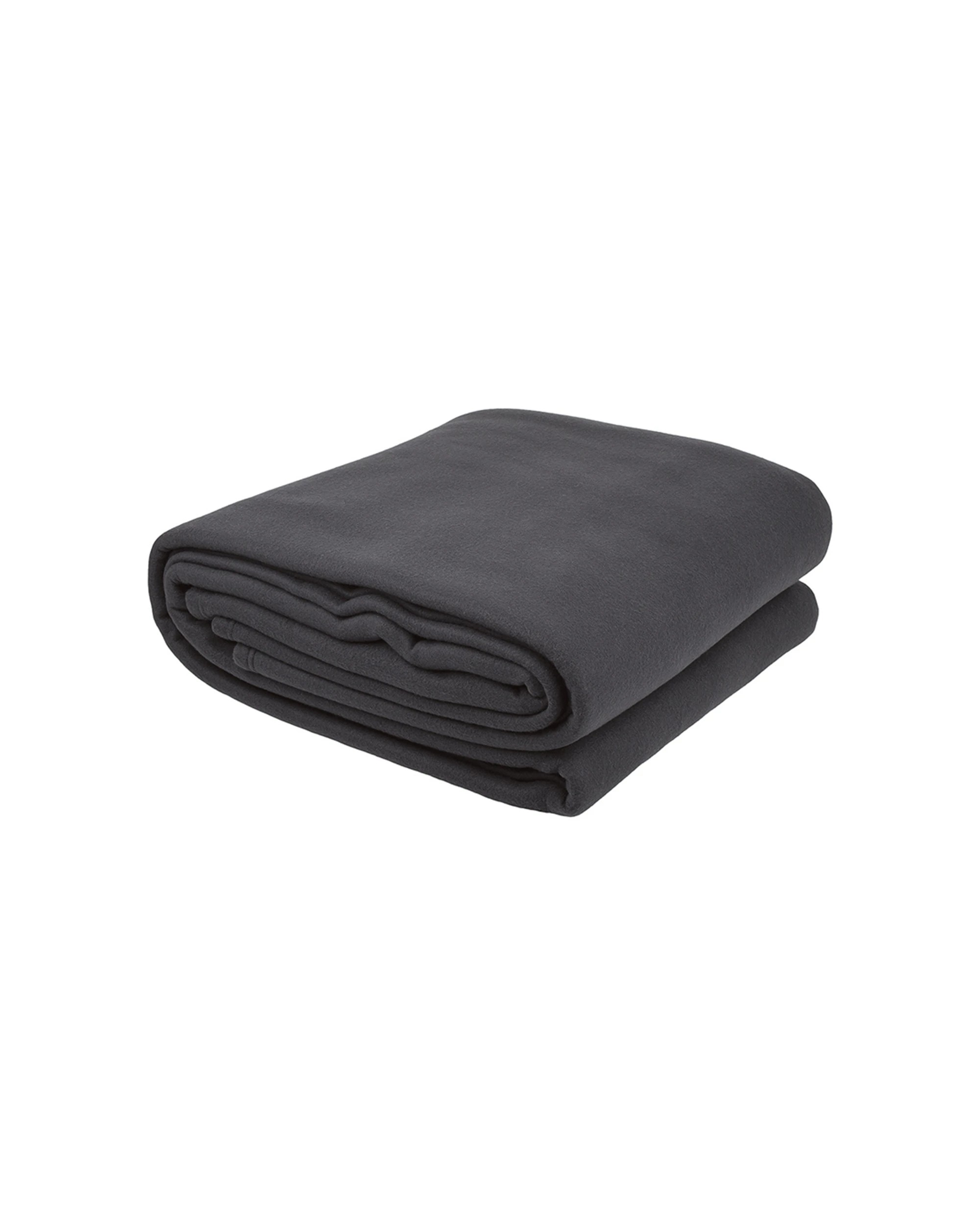 1 Bambury Villa Polar Fleece Blanket Charcoal Woven Home - Charcoal, 1 of 1