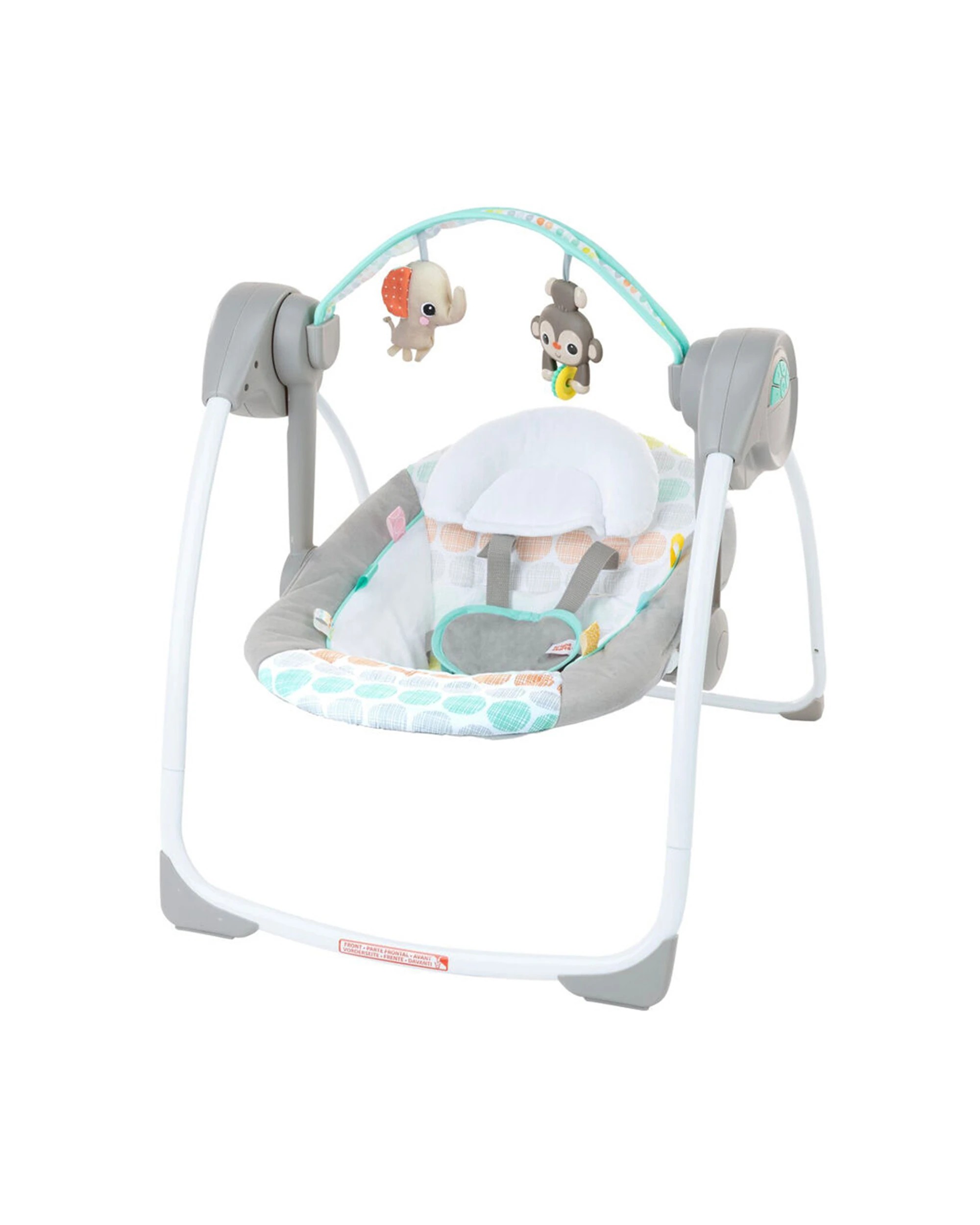 1 Bright Starts Whimsical Wild Portable Swing 6 Speeds 10 Melodies 0m Plus - Multi, 1 of 5