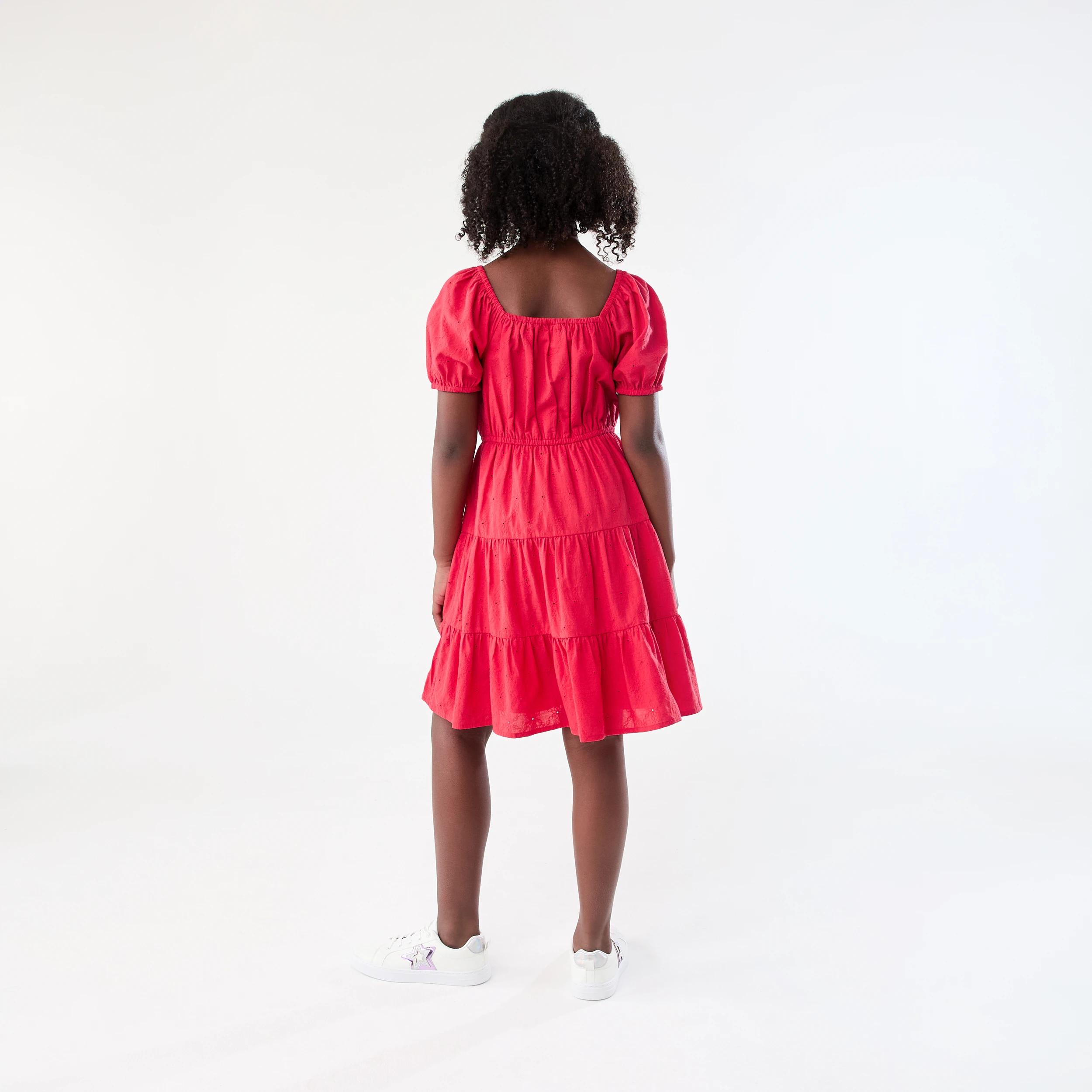 8 Broderie Dress Lolli Red, 8 of 8