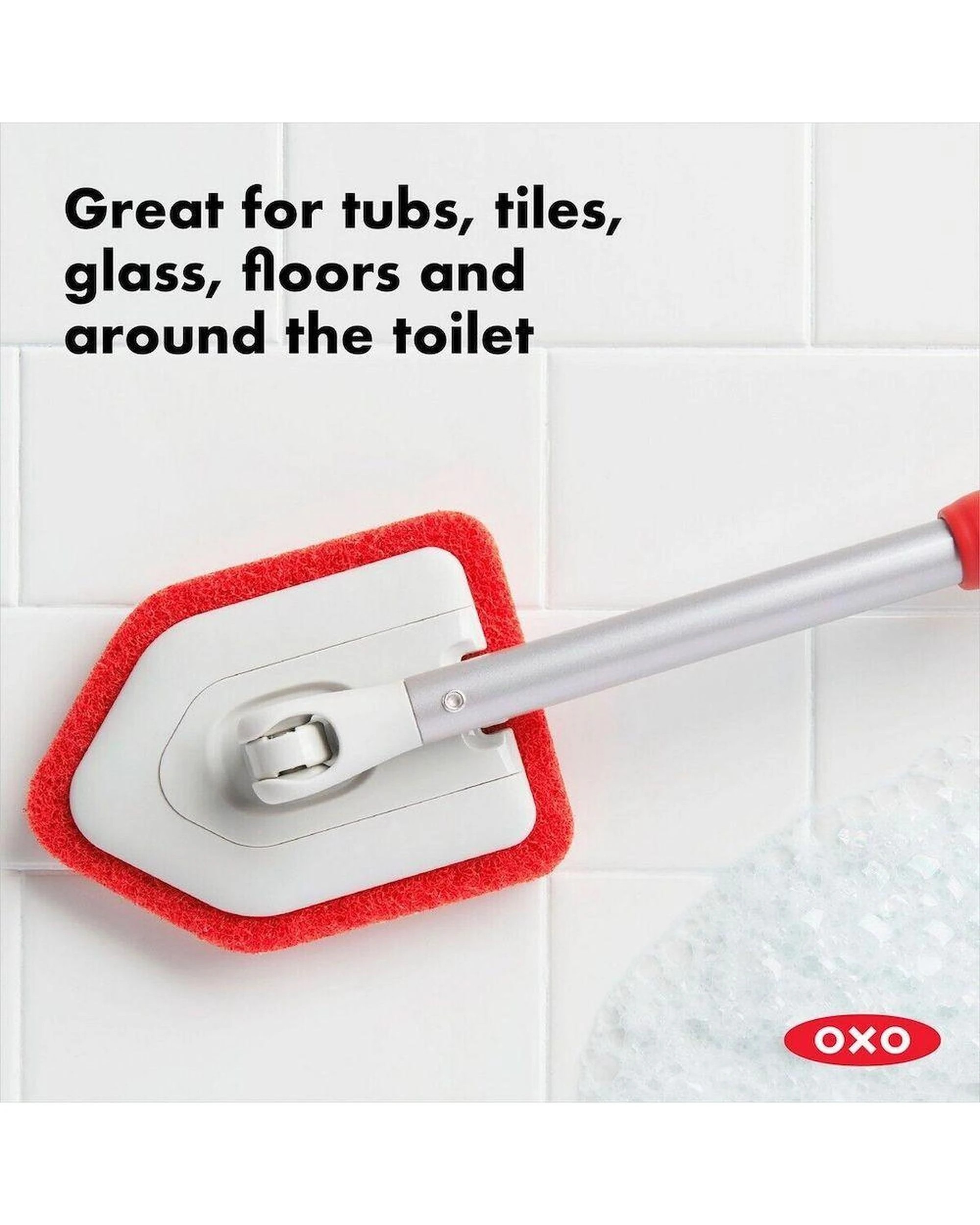 6 OXO Good Grips Extendable Tub & Tile Scrubber Soft Grip, 6 of 9