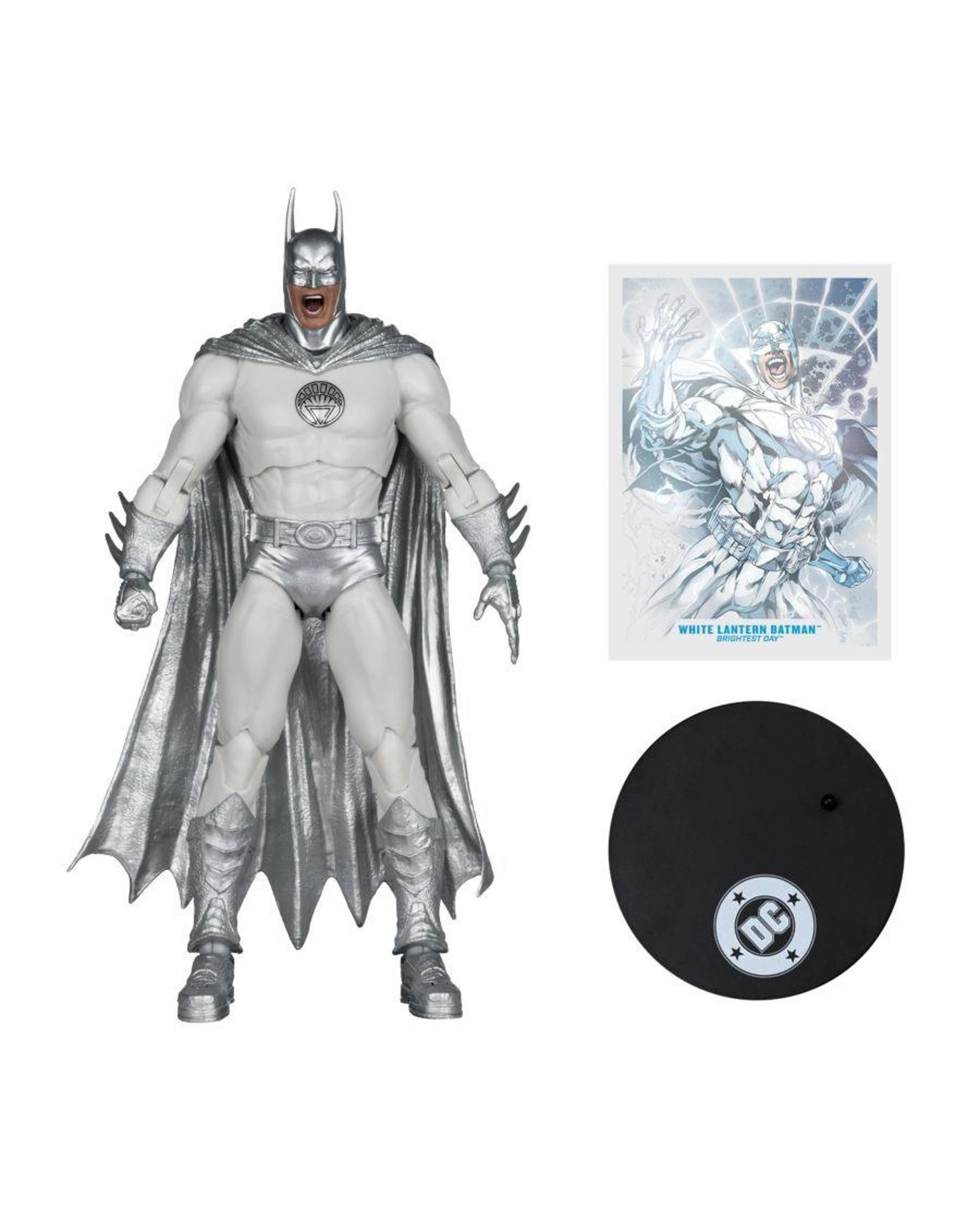 6 McFarlane DC Multiverse Brightest Day White Lantern Batman Platinum Edition 7 inch Action Figure, 6 of 9