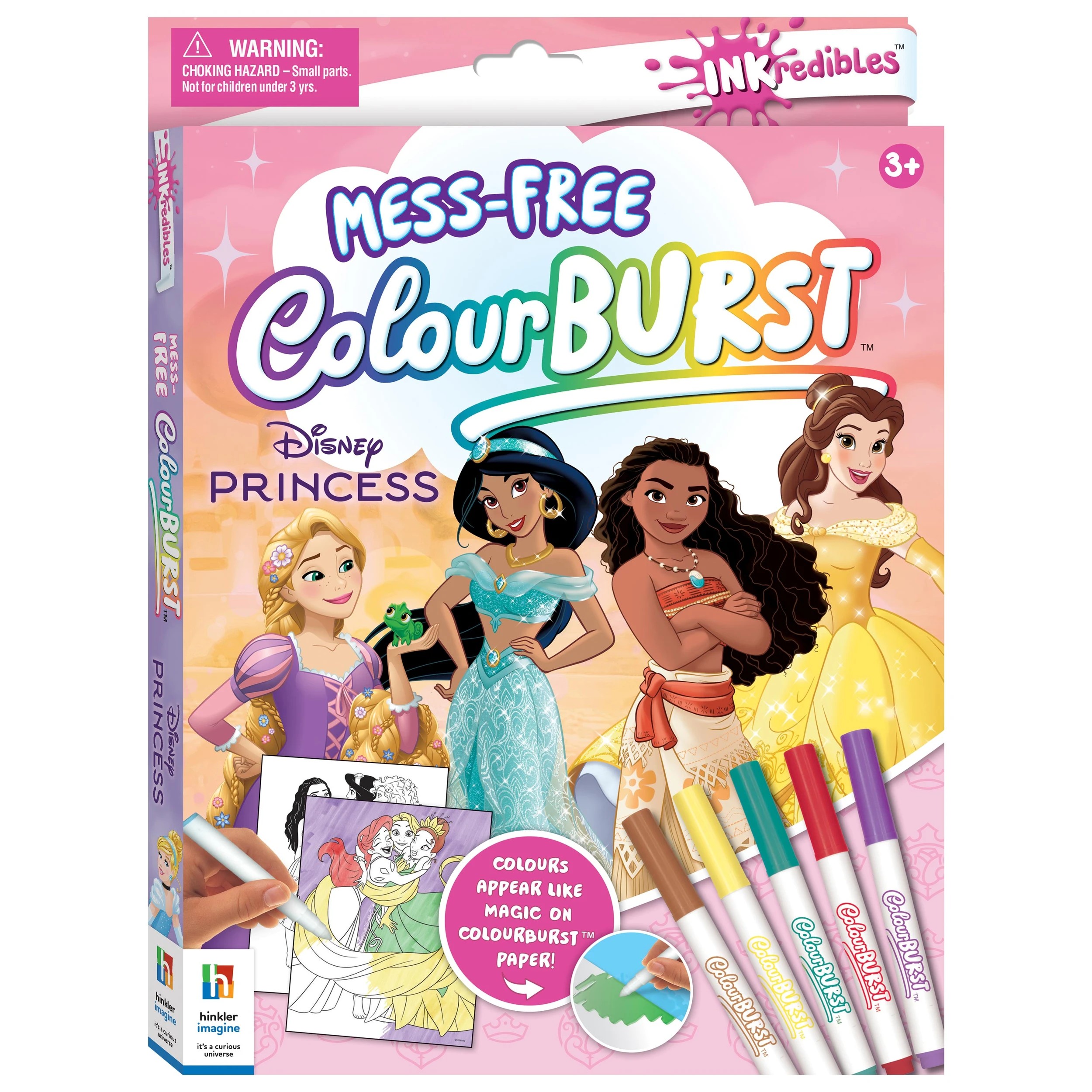 1 INKredibles Disney Princess Mess-Free ColourBurst Activity Kit - Book, 1 of 6