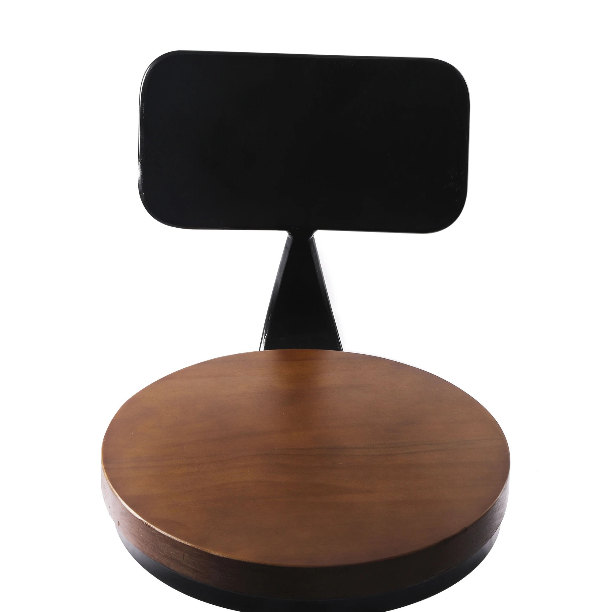4 Levede 2x Bar Stool Kitchen Wooden Metal Backrest Barstools Industrial Swivel, 4 of 6