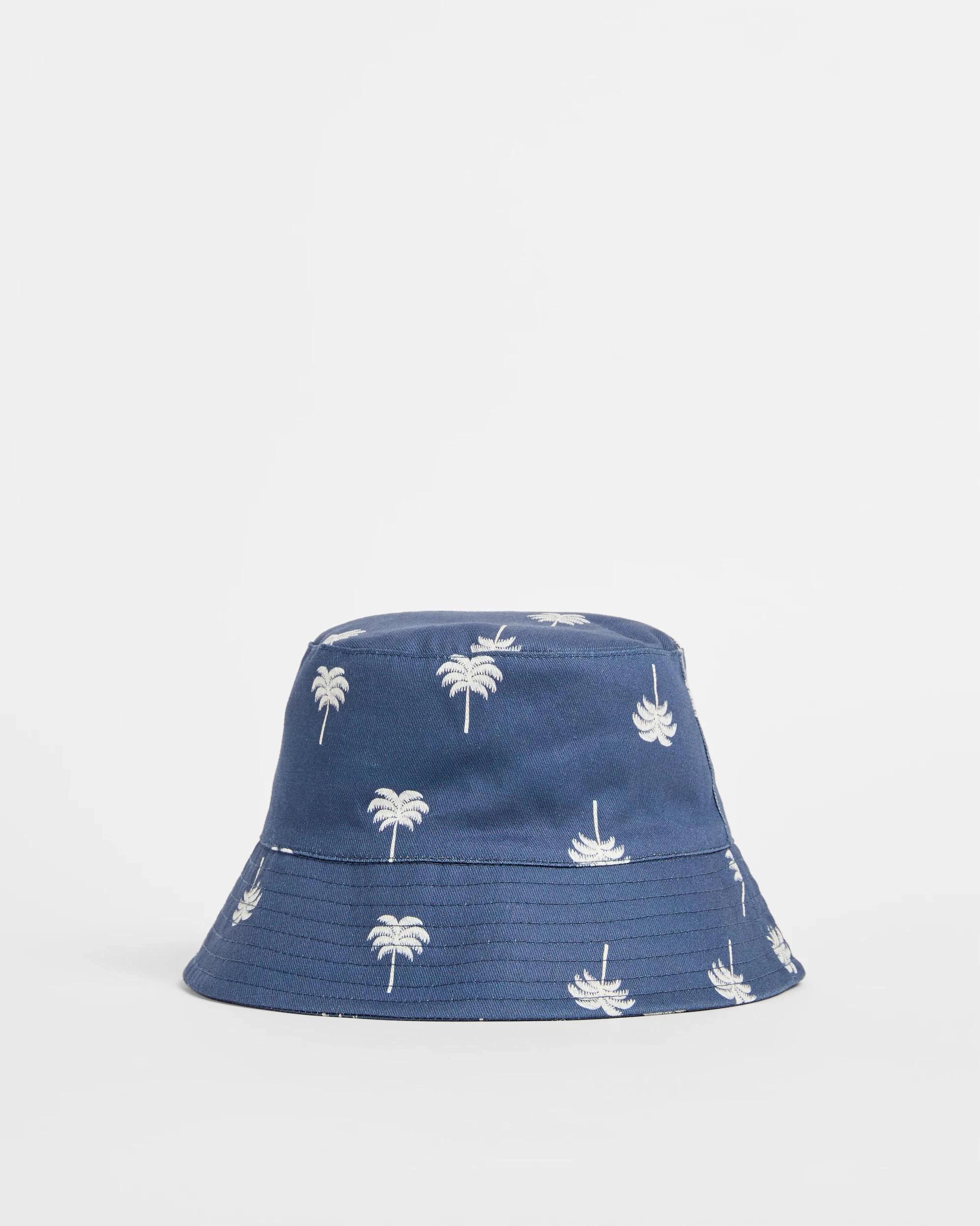 1 Target Baby Bucket Hat NAVY PALM TREE, 1 of 2