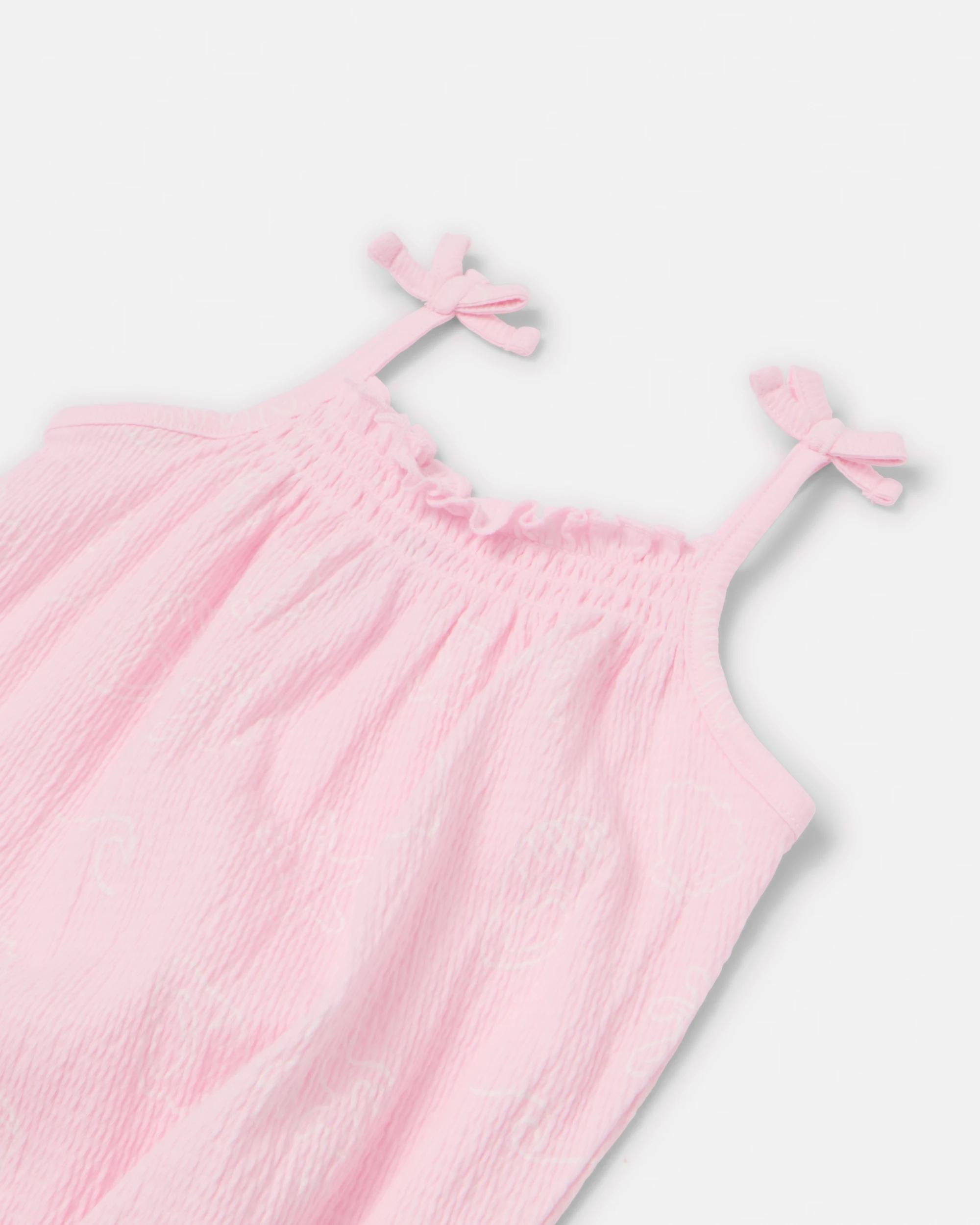 3 Strappy Crinkle Bodysuit PINK SHELLS, 3 of 5