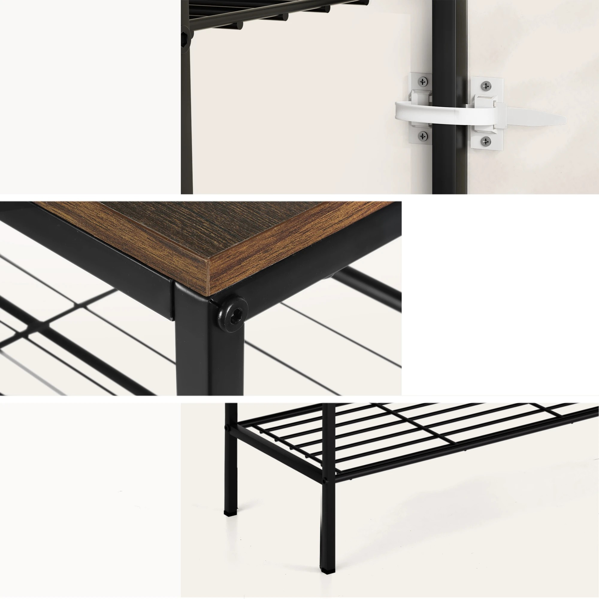 6 Artiss Shoe Rack 4 tier Storage Organiser - Black, 6 of 9