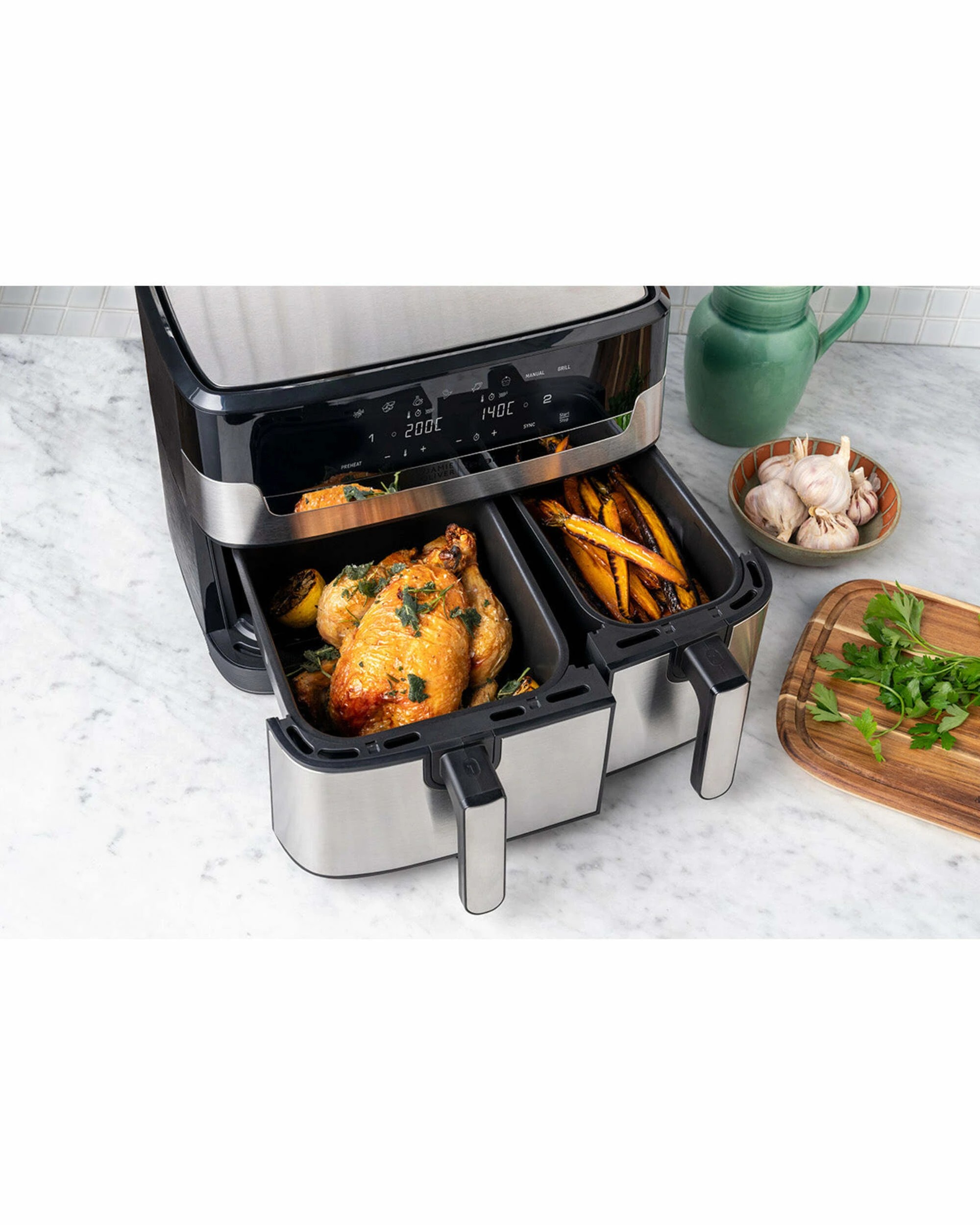 4 Tefal 8.3L Jamie Oliver Dual Easy Fry Deluxe XXL Air Fryer, 4 of 5