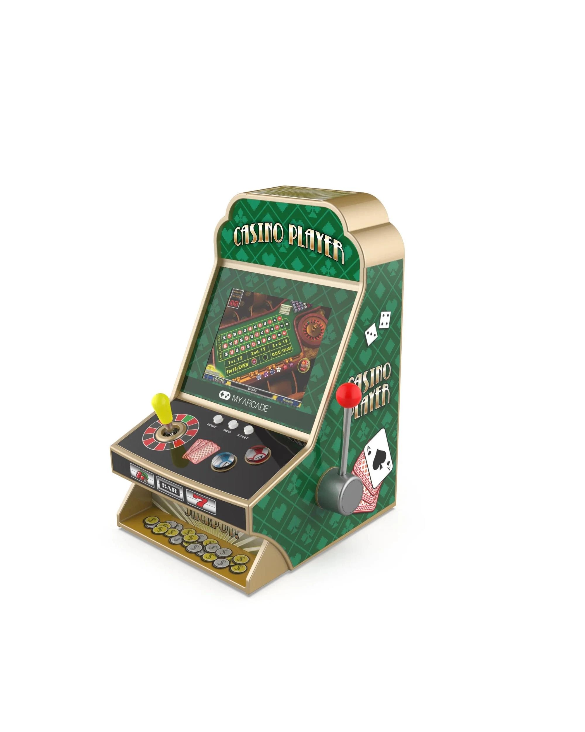 1 MyArcade Casino Player Portable Retro Gaming System, 1 of 3