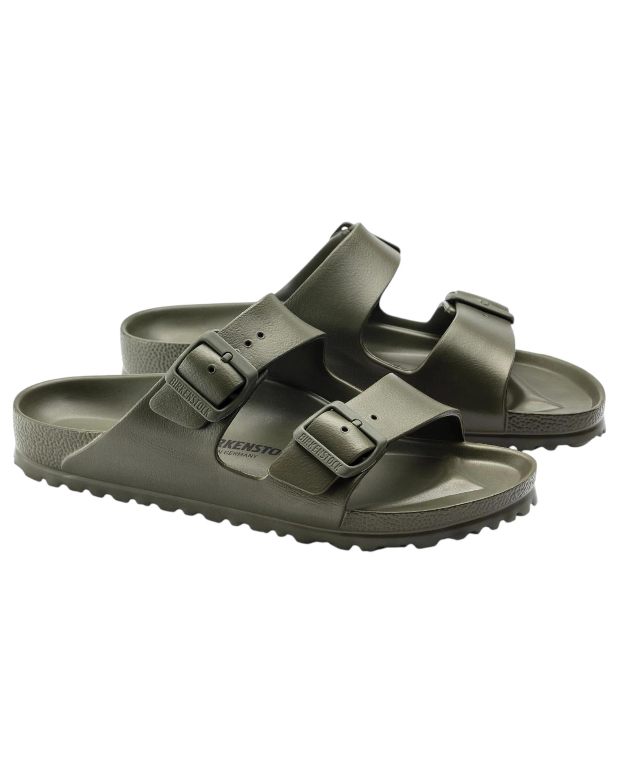 4 Birkenstock Unisex Arizona EVA Narrow Slip On Sandals KHAKI, 4 of 8