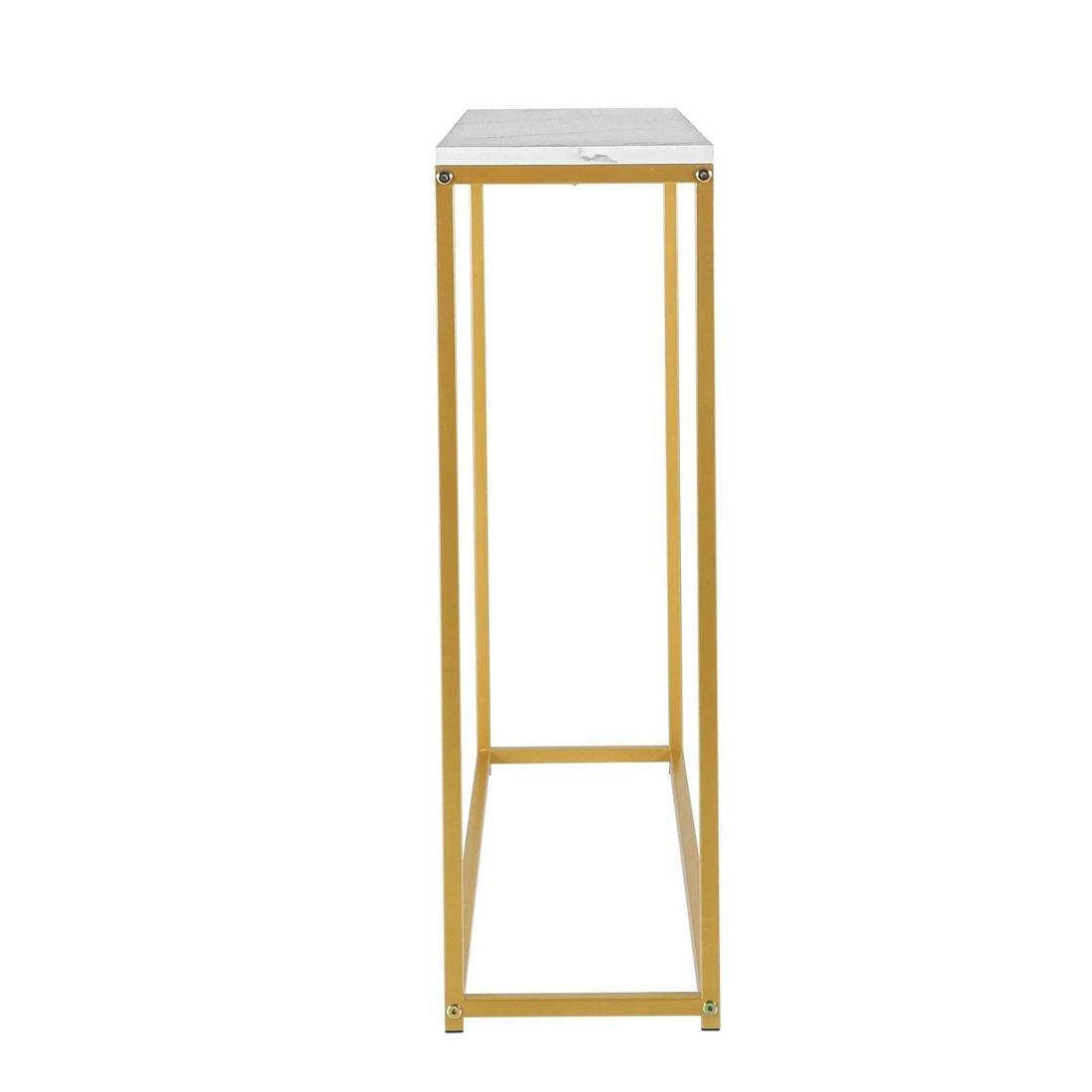 7 Oikiture Console Table Marble-look Iron Hallway Desk Entry Display
 - Multi, 7 of 10