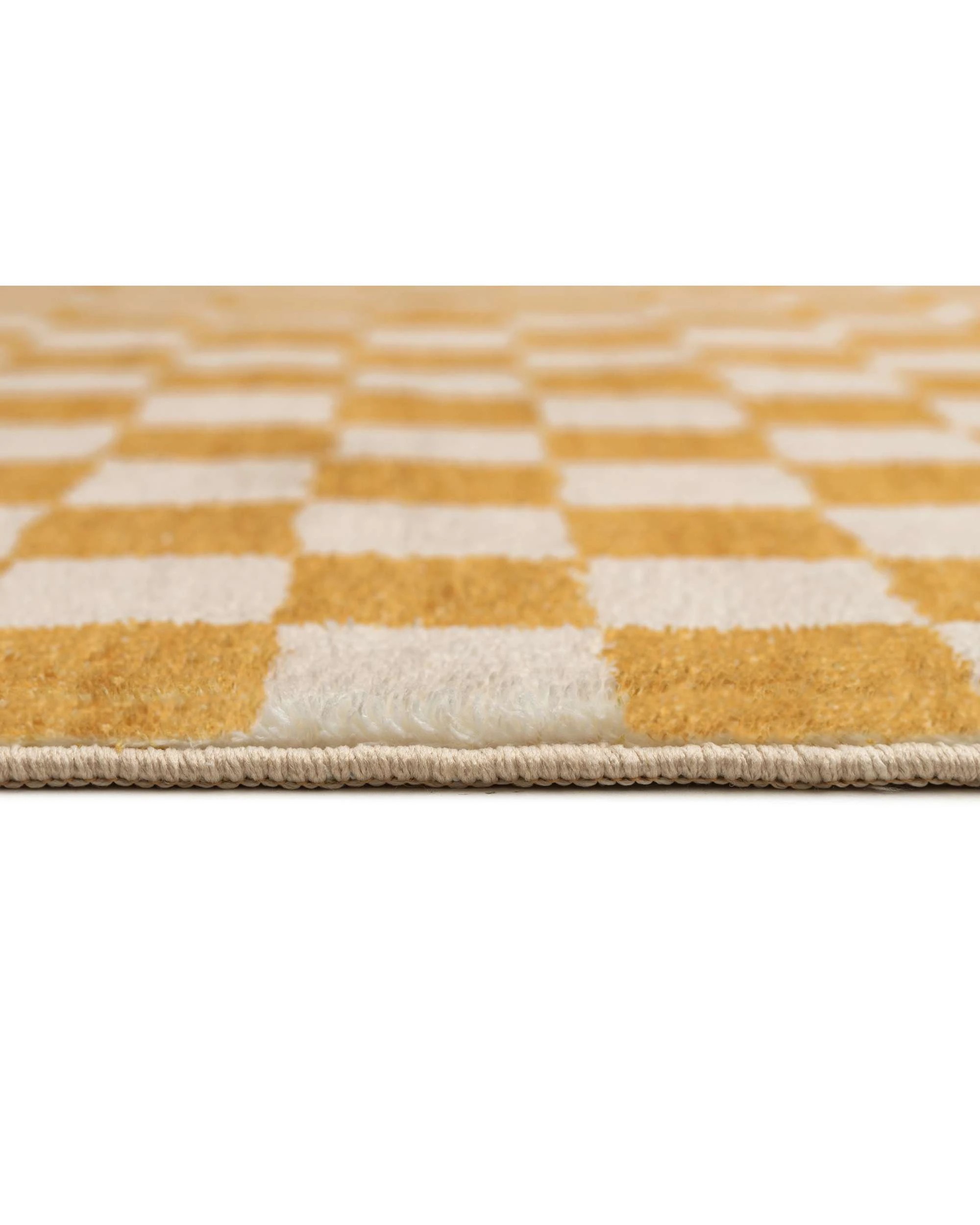 7 Loopsie Segundo Checkered Washable Rug-400cm x 300cm - Yellow, 7 of 8