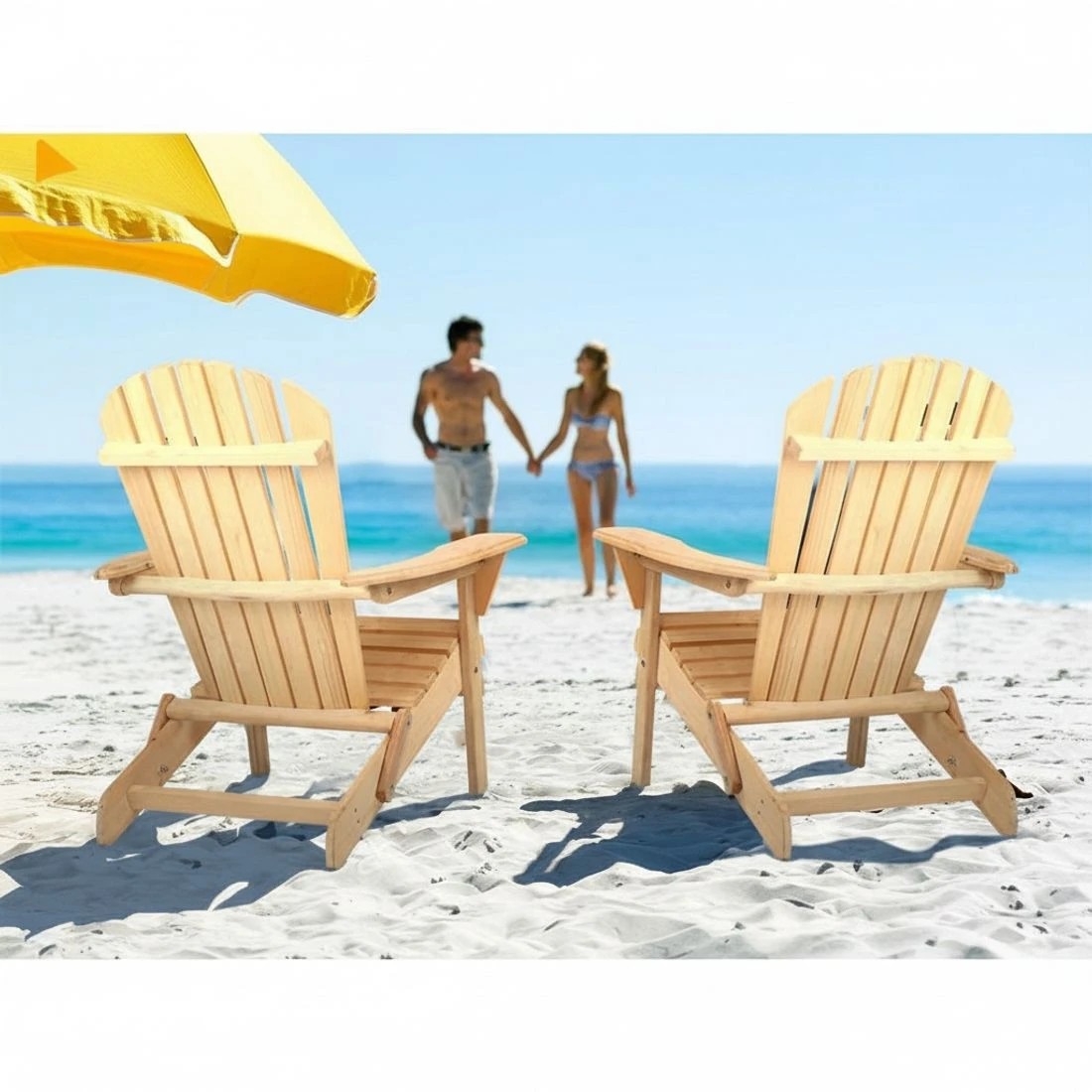5 Gardeon Adirondack Outdoor Chairs - Brown, 5 of 10