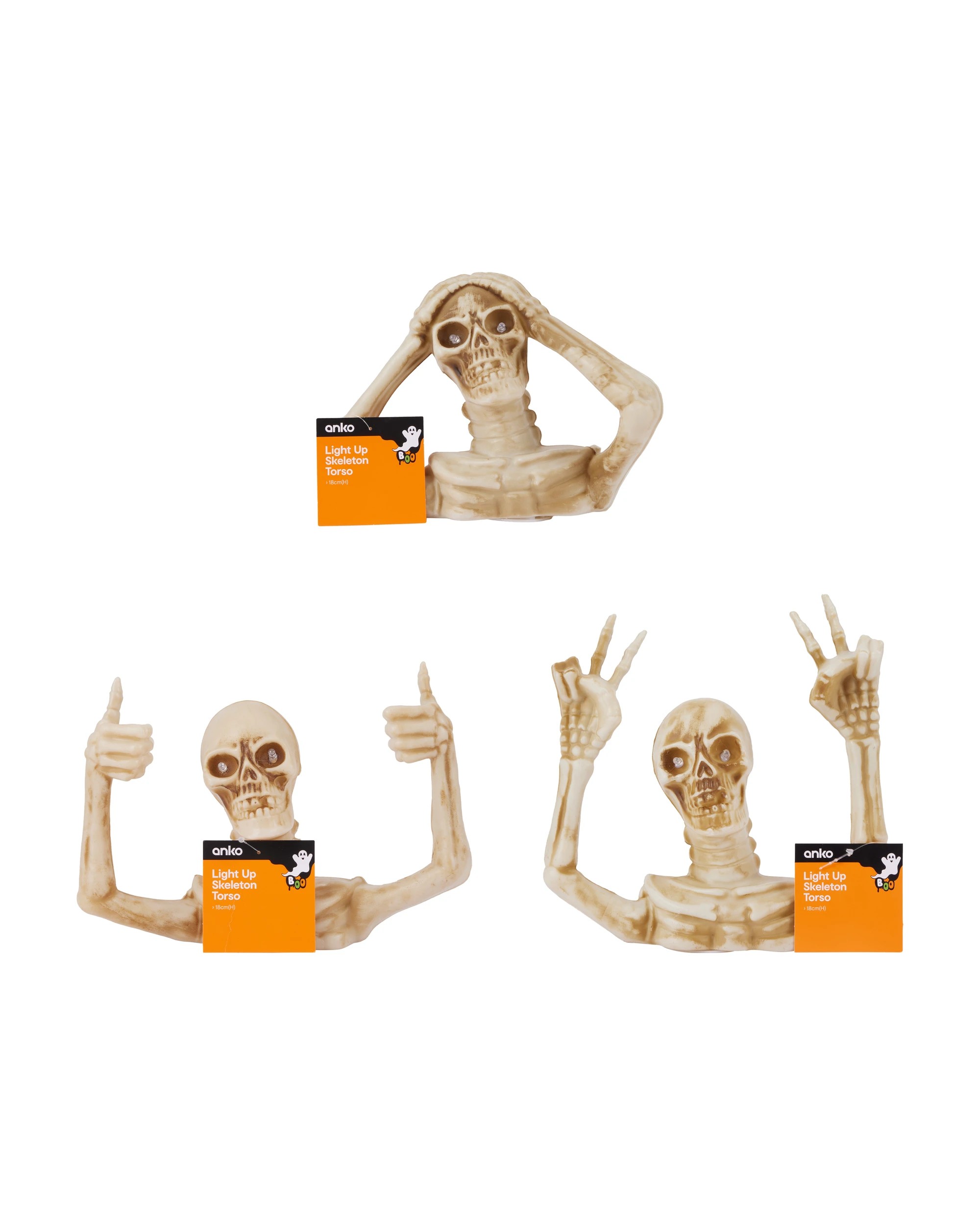 6 Light Up Skeleton Torso - Assorted, 6 of 6