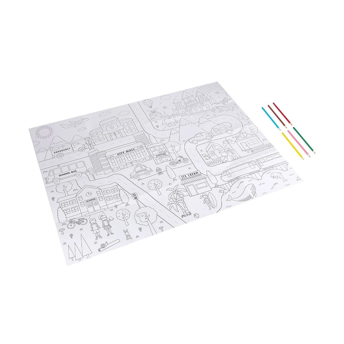 2 7 Piece Colouring Poster, 2 of 6