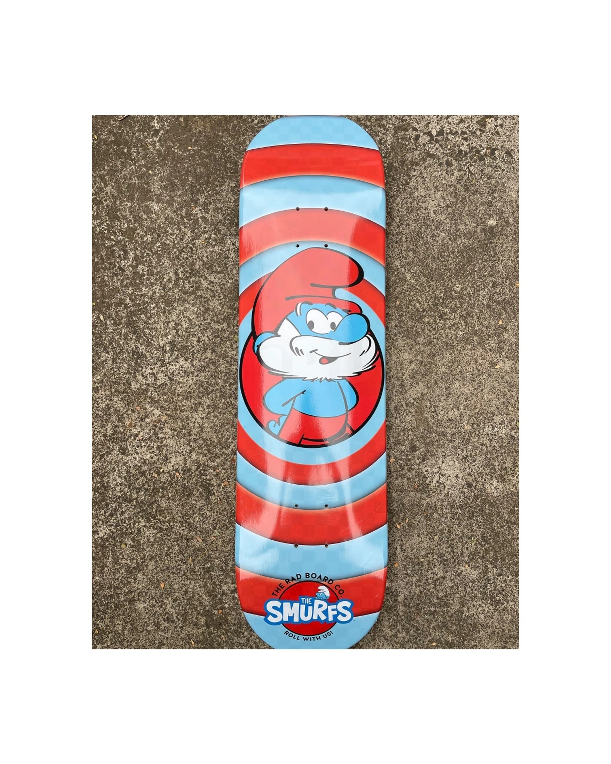 4 Rad Board Co Smurfs Skateboard Deck Papa Smurf Birch Wood 8 Inch - Multi, 4 of 6