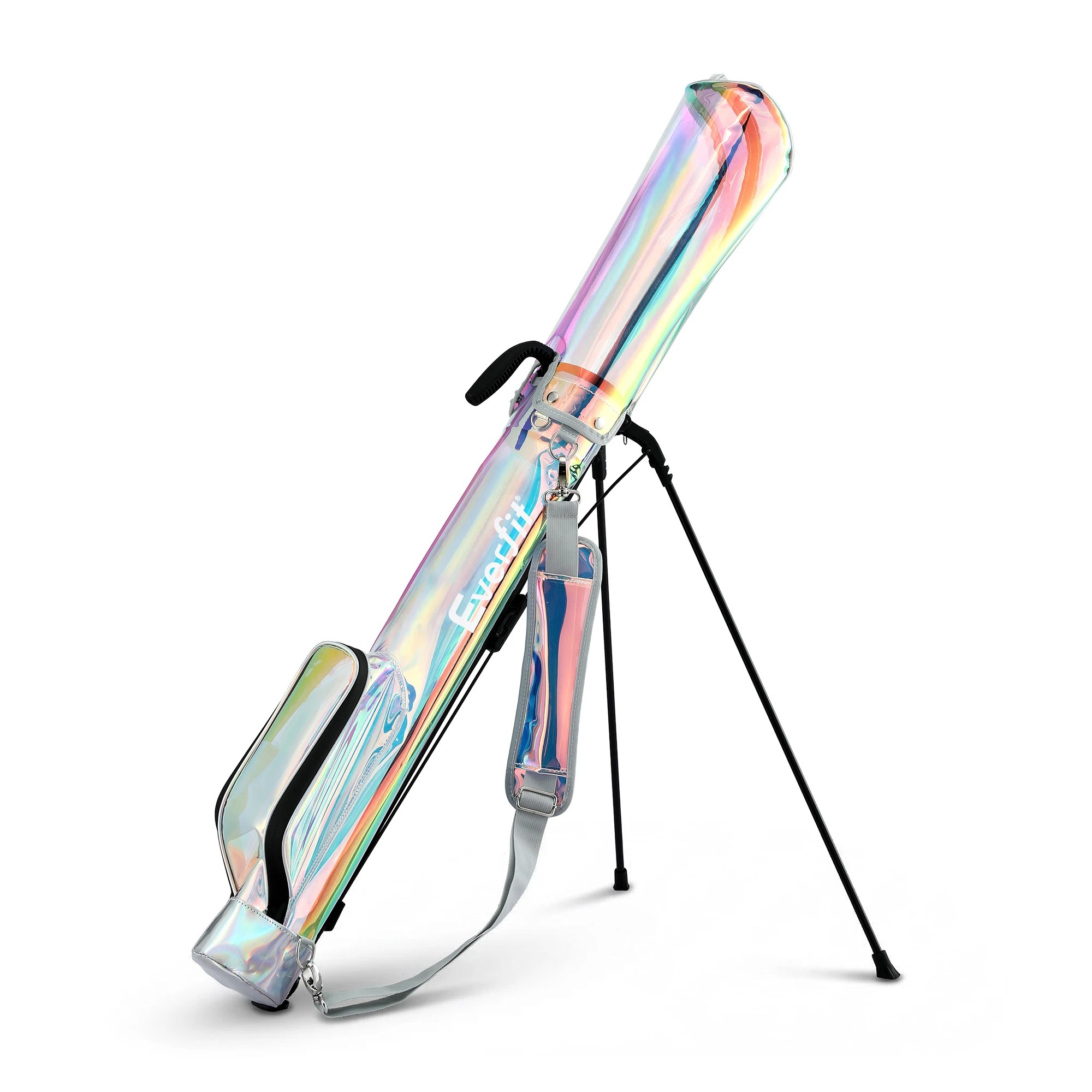 1 Everfit Golf Stand Bag Lightweight Sunday Pitch And Putt Bag Holographic - Multi, 1 of 1