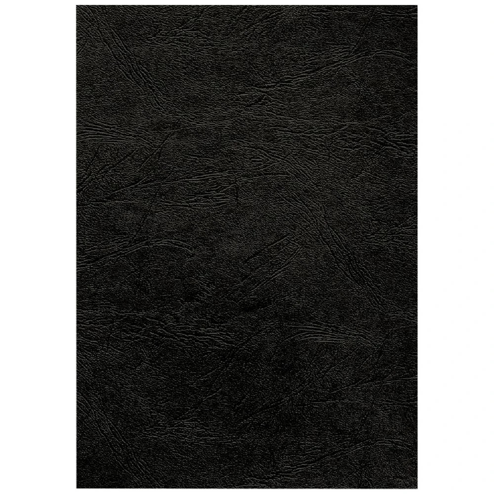 2 Fellowes Leatherboard Binding Covers A4 Black 25 Pack, 2 of 3
