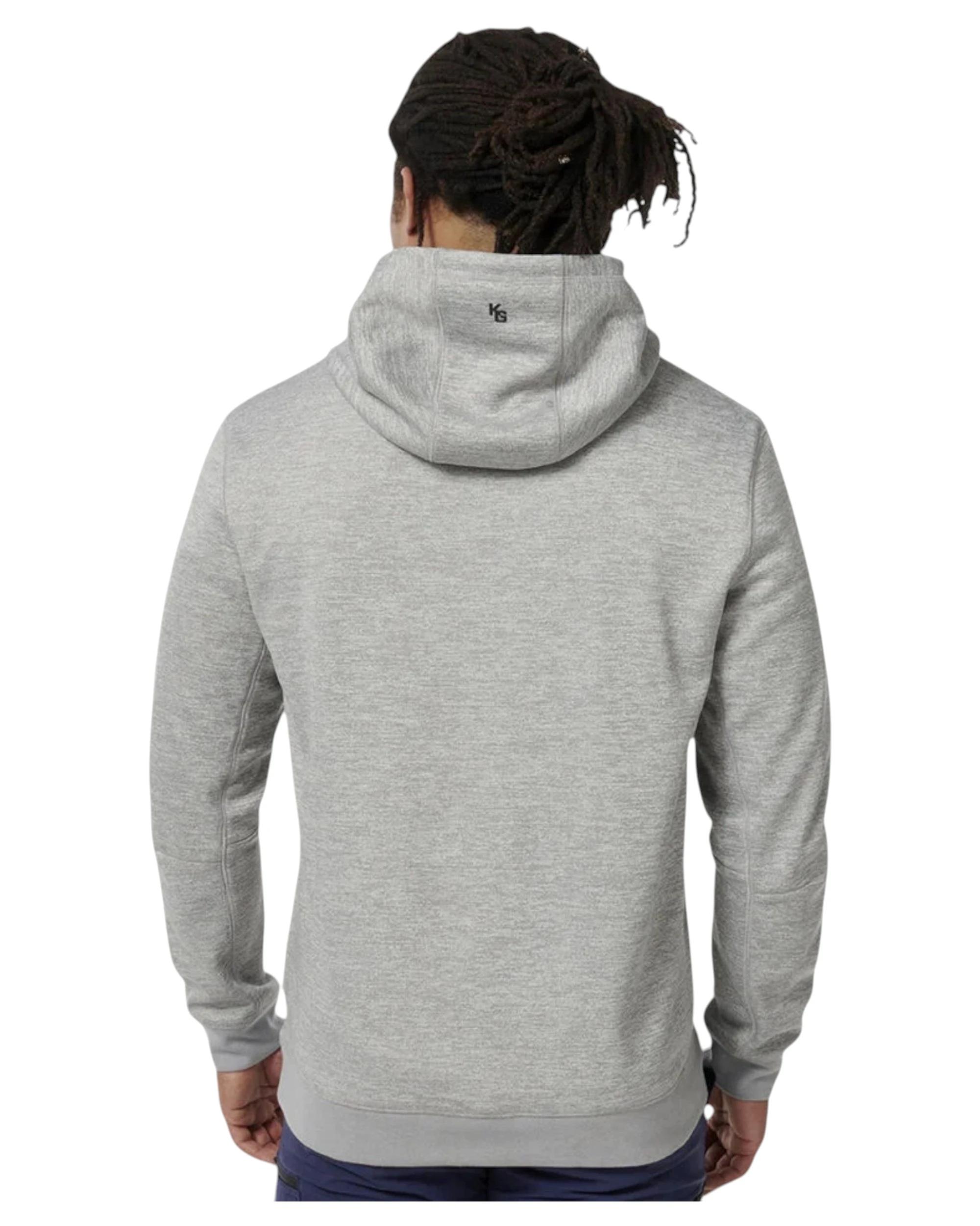 3 KingGee Mens Trademark Tech Pullover Hoodie GREY, 3 of 9
