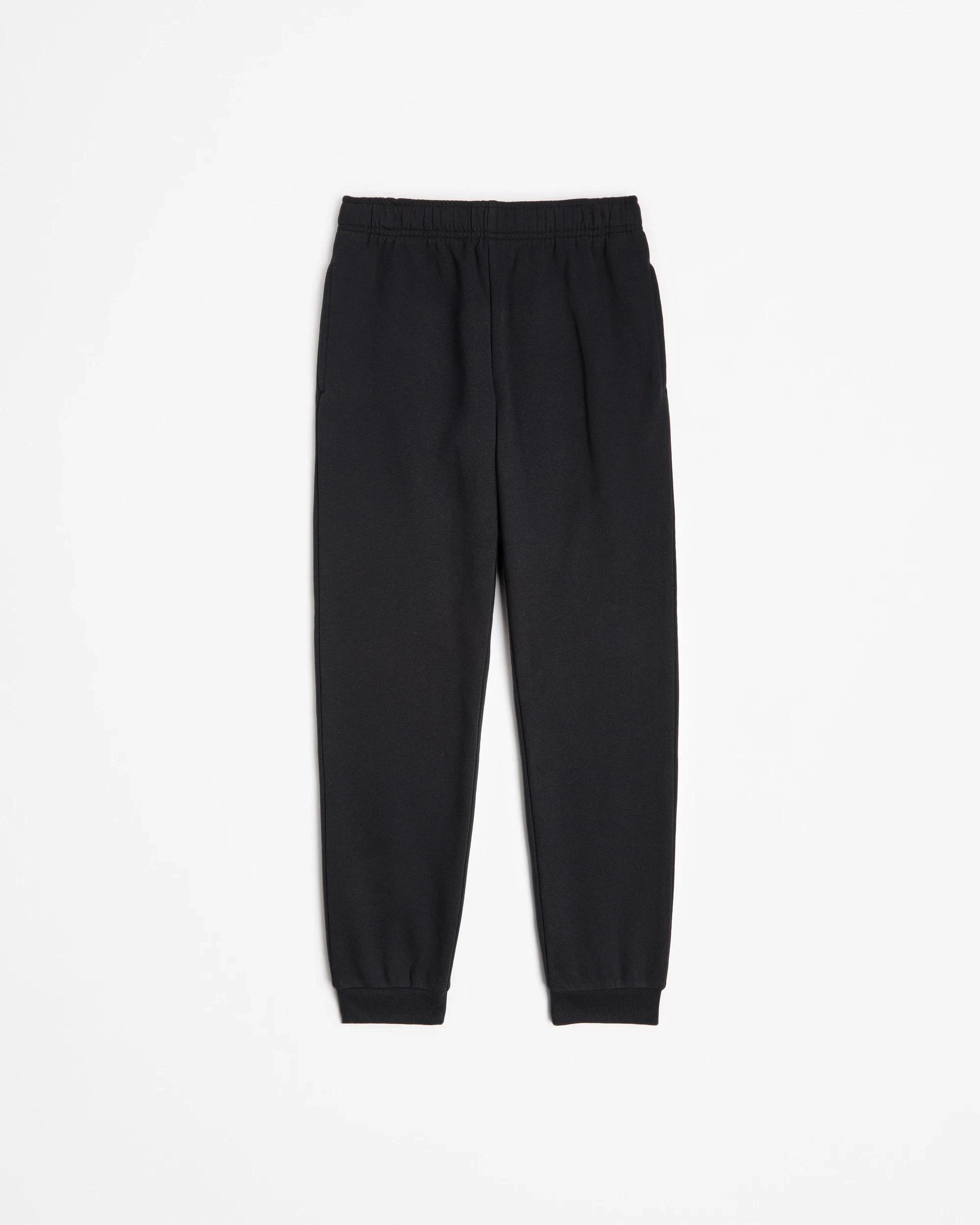 1 Target Australian Cotton School Cuffed Trackpant BLACK, 1 of 3