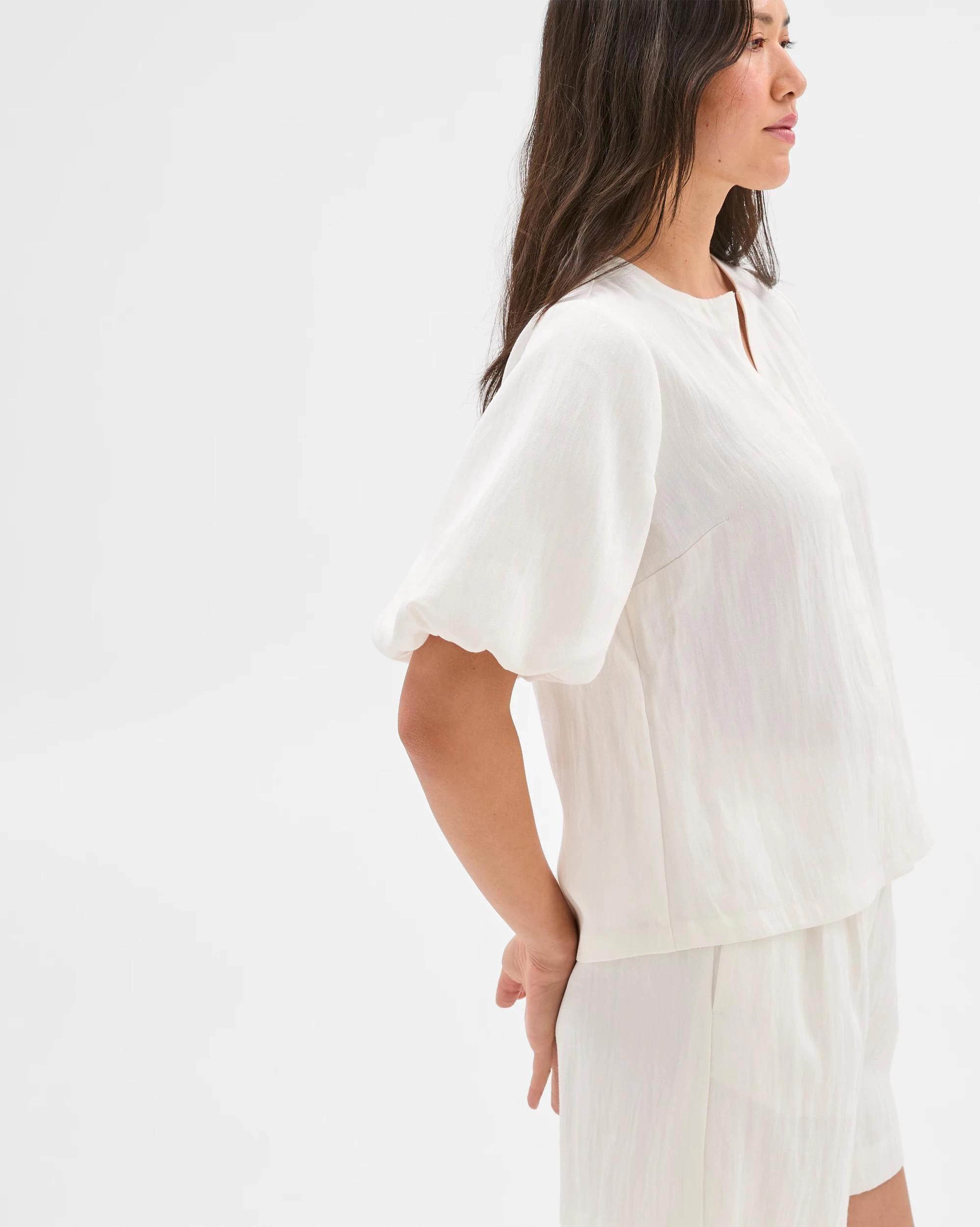 5 Puff Sleeve Blouse - Preview CLOUD DANCER, 5 of 6