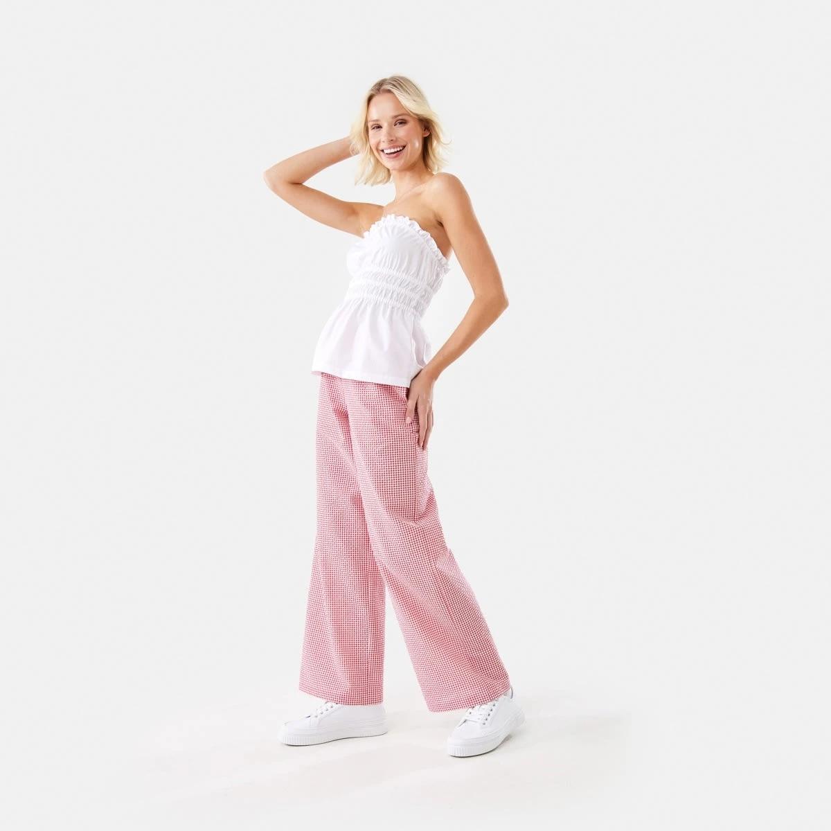 6 Seersucker Pants Red Ging, 6 of 9