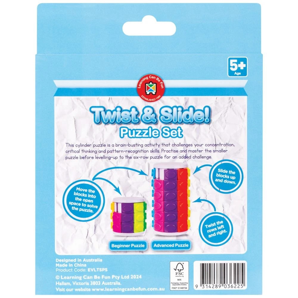 4 Learning Can Be Fun Twist and Slide Puzzle Set, 4 of 4