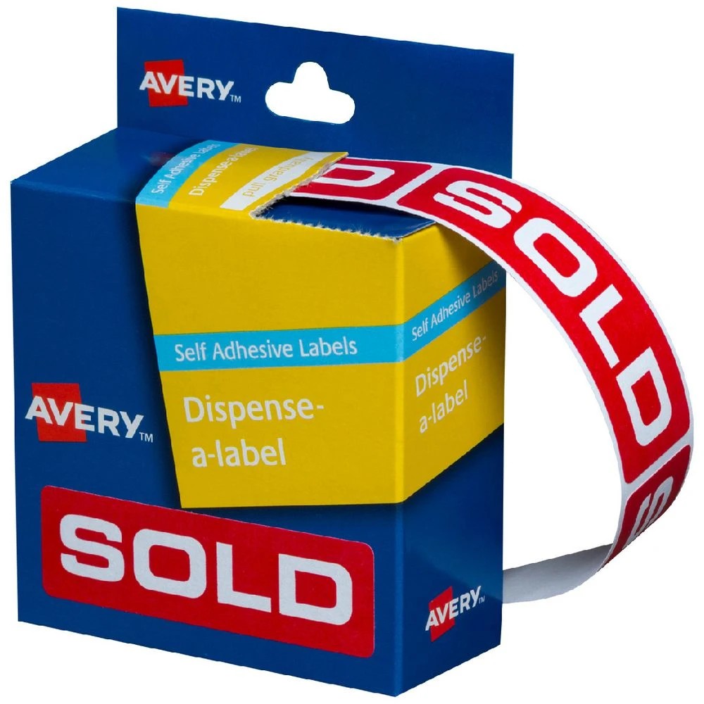 1 Avery Pre Printed Dispenser Label Sold 250 Pack, 1 of 1