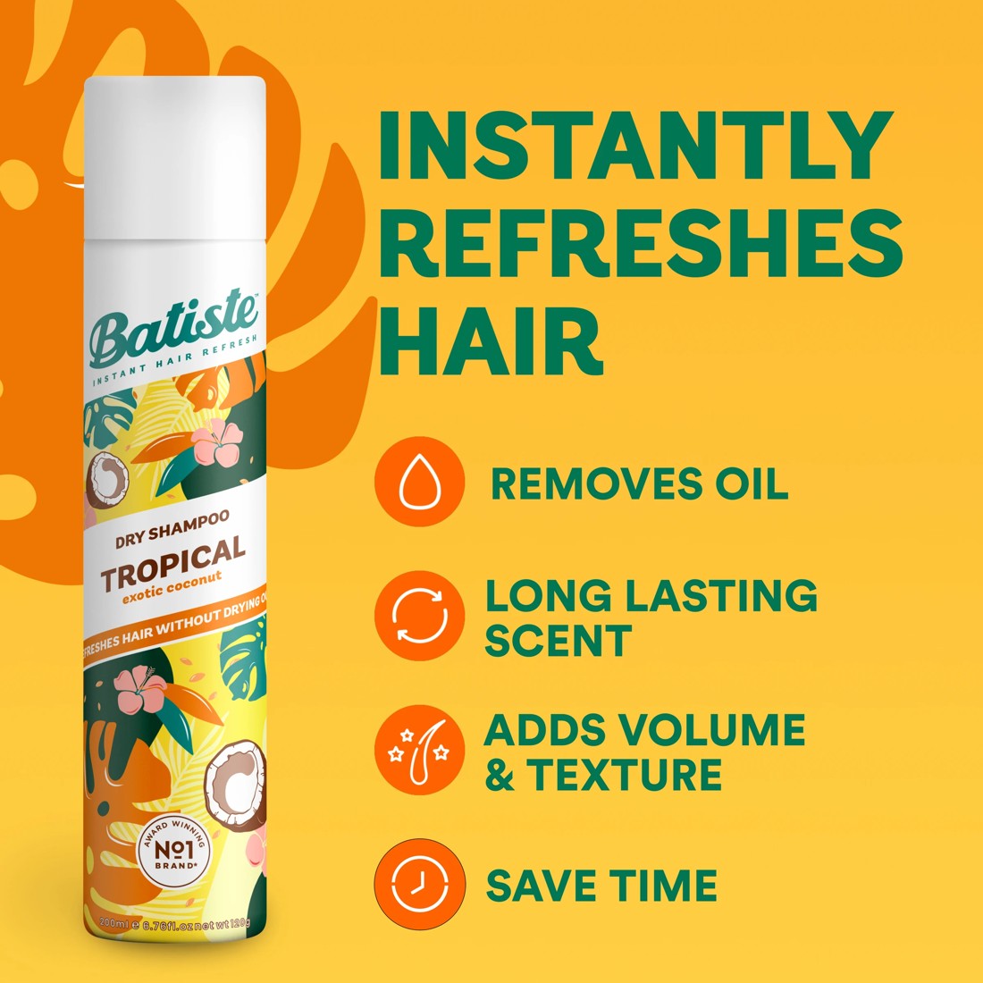 3 Batiste 50ml Tropical Dry Shampoo, 3 of 10